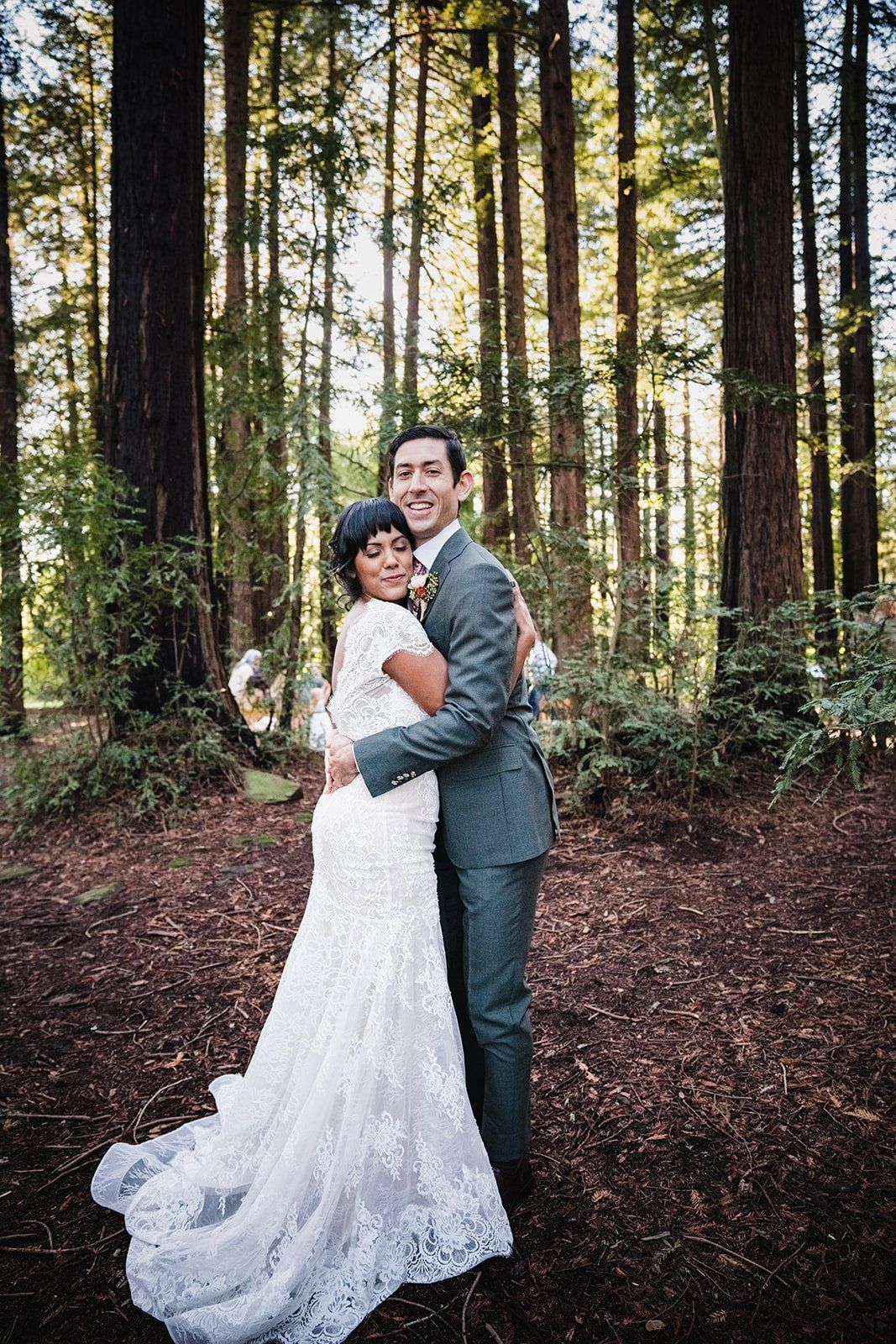 redwoods park ceremony + graduate berkeley reception (with a bus), Portraits and a First Dance in the Grove