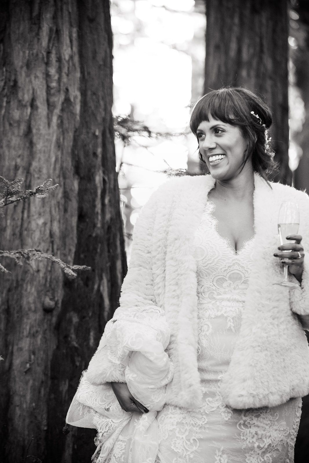 redwoods park ceremony + graduate berkeley reception (with a bus), Portraits and a First Dance in the Grove