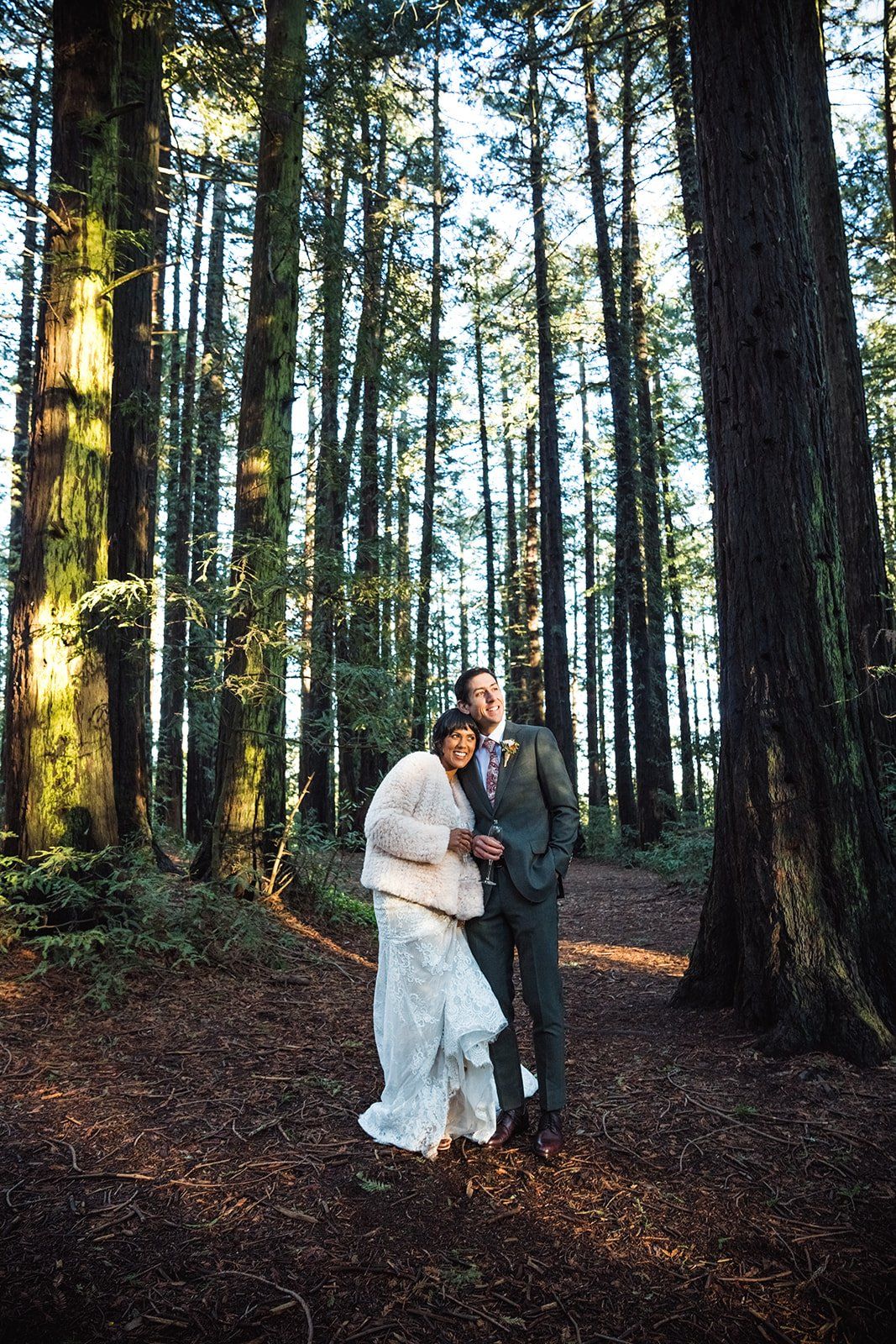 redwoods park ceremony + graduate berkeley reception (with a bus), Portraits and a First Dance in the Grove