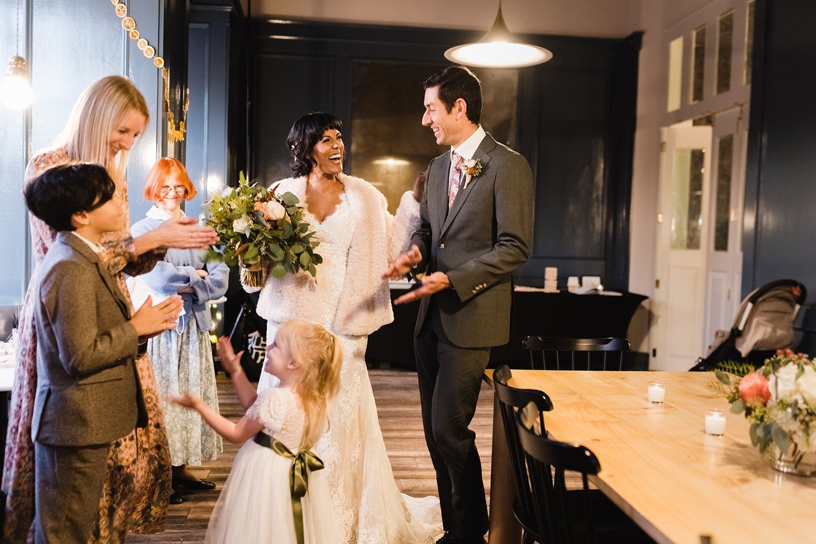 redwoods park ceremony + graduate berkeley reception (with a bus), Portraits and a First Dance in the Grove