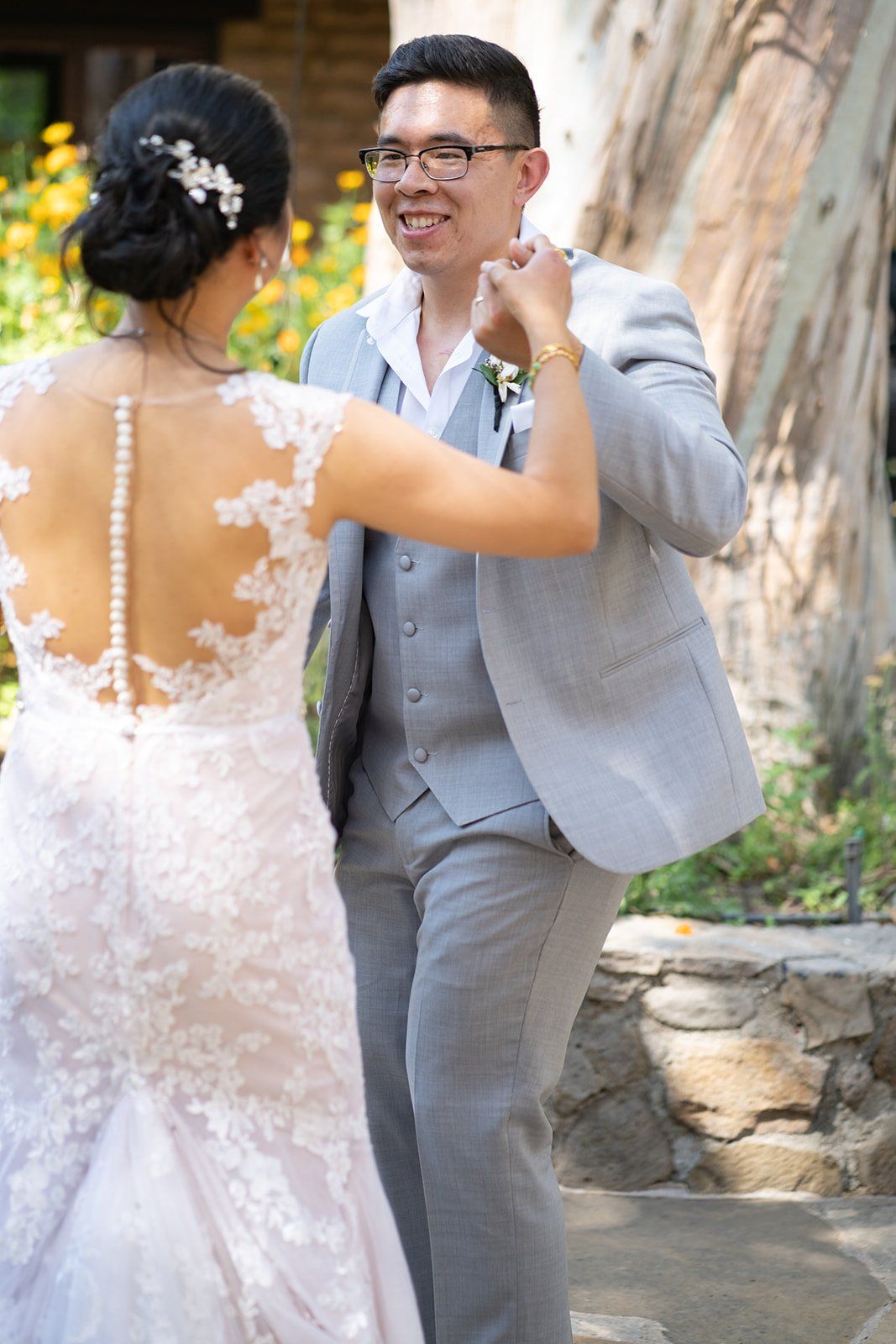 adobe mission vineyard wedding at cline family cellars, Lunch, Toasts, and Cake Under the Trees