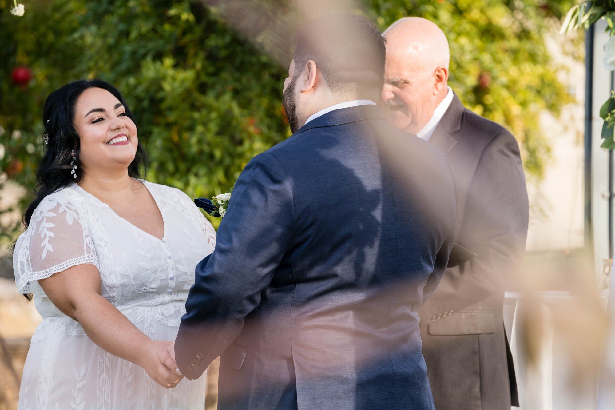 culinary micro wedding at the CIA at copia, napa, A Sand Ceremony in the Culinary Garden at Copia