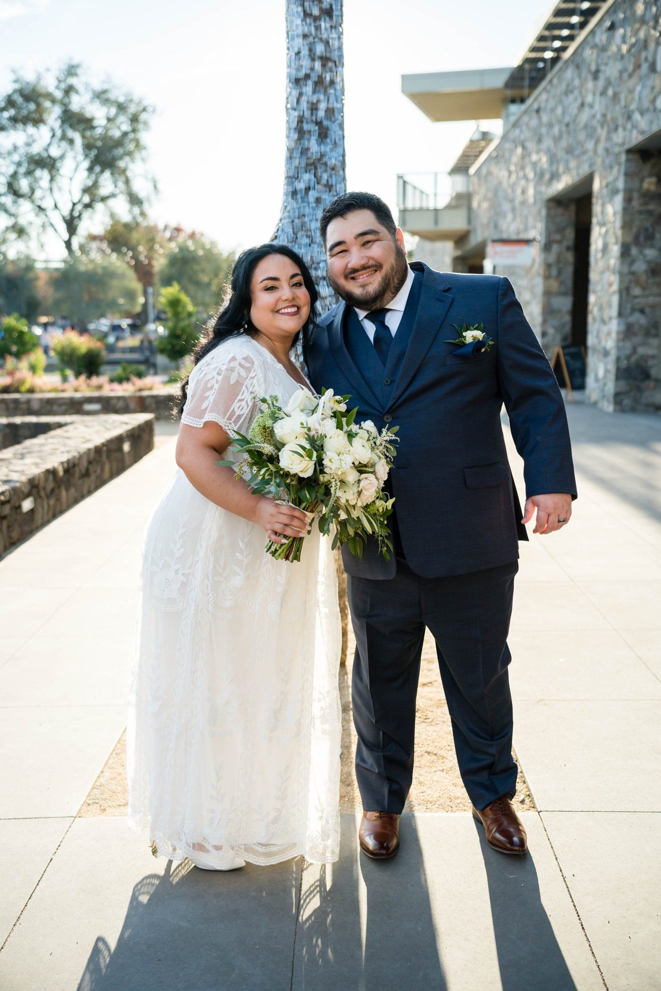 A culinary micro wedding at the CIA at Copia, Portraits on the Copia Grounds