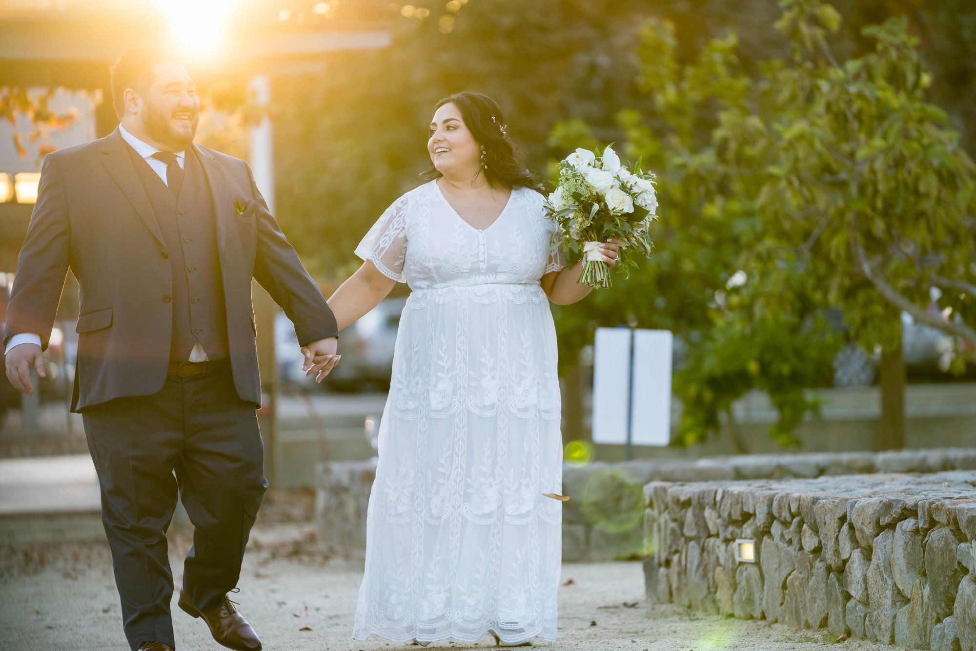 A culinary micro wedding at the CIA at Copia, Portraits on the Copia Grounds