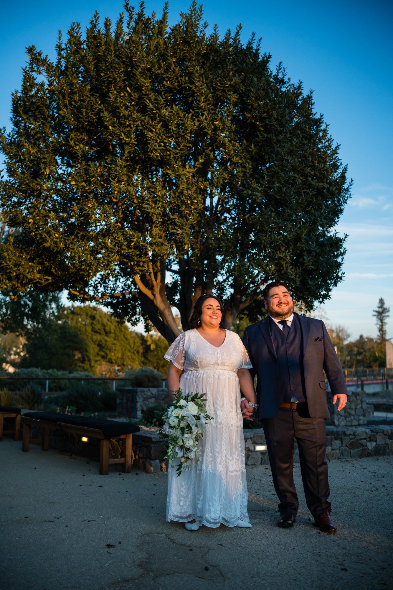 A culinary micro wedding at the CIA at Copia, Portraits on the Copia Grounds