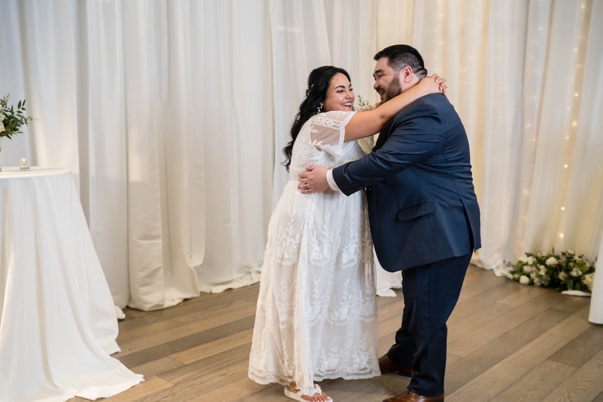 culinary micro wedding at the CIA at copia, napa, Dinner at the Culinary Institute of America