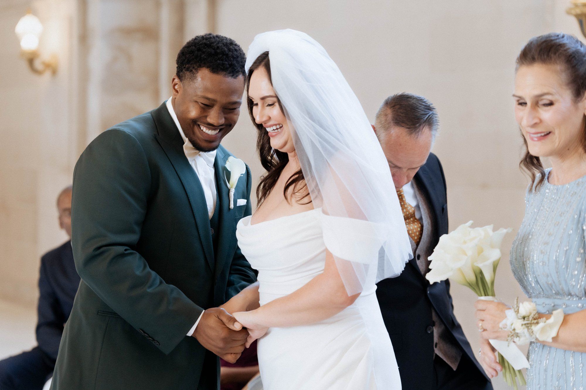 multicultural city hall elopement, Married Under the Dome, an Interracial SF City Hall Elopement