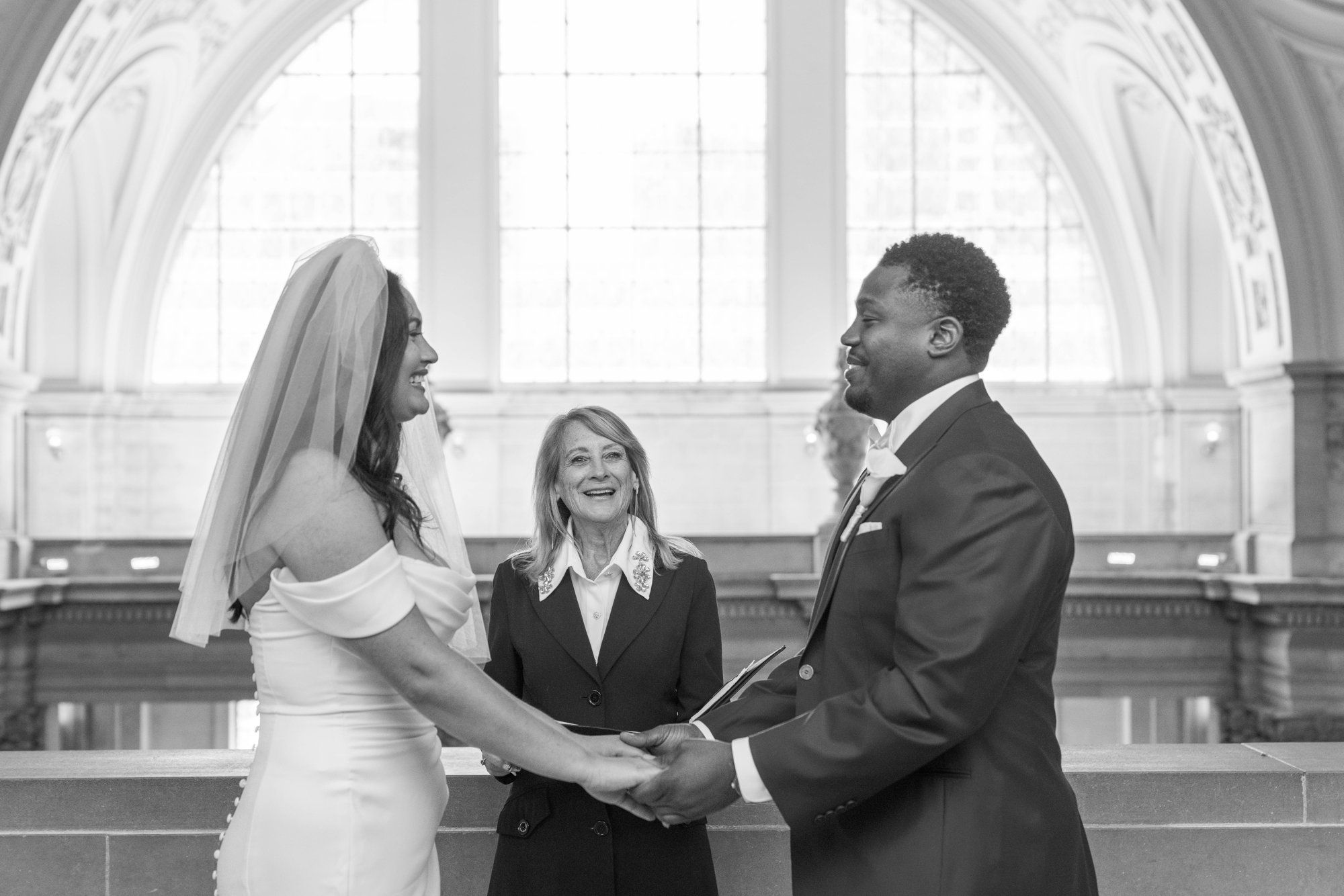 multicultural city hall elopement, Married Under the Dome, an Interracial SF City Hall Elopement