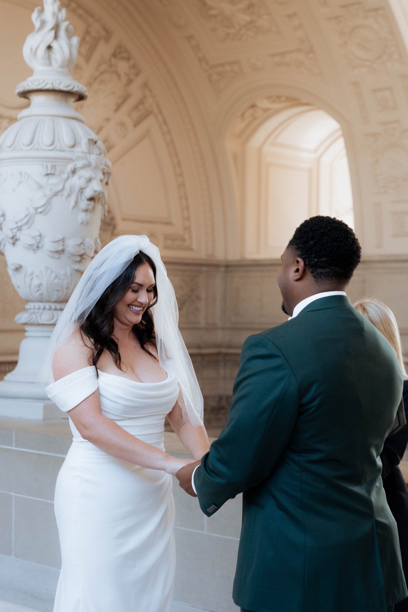 multicultural city hall elopement, Married Under the Dome, an Interracial SF City Hall Elopement
