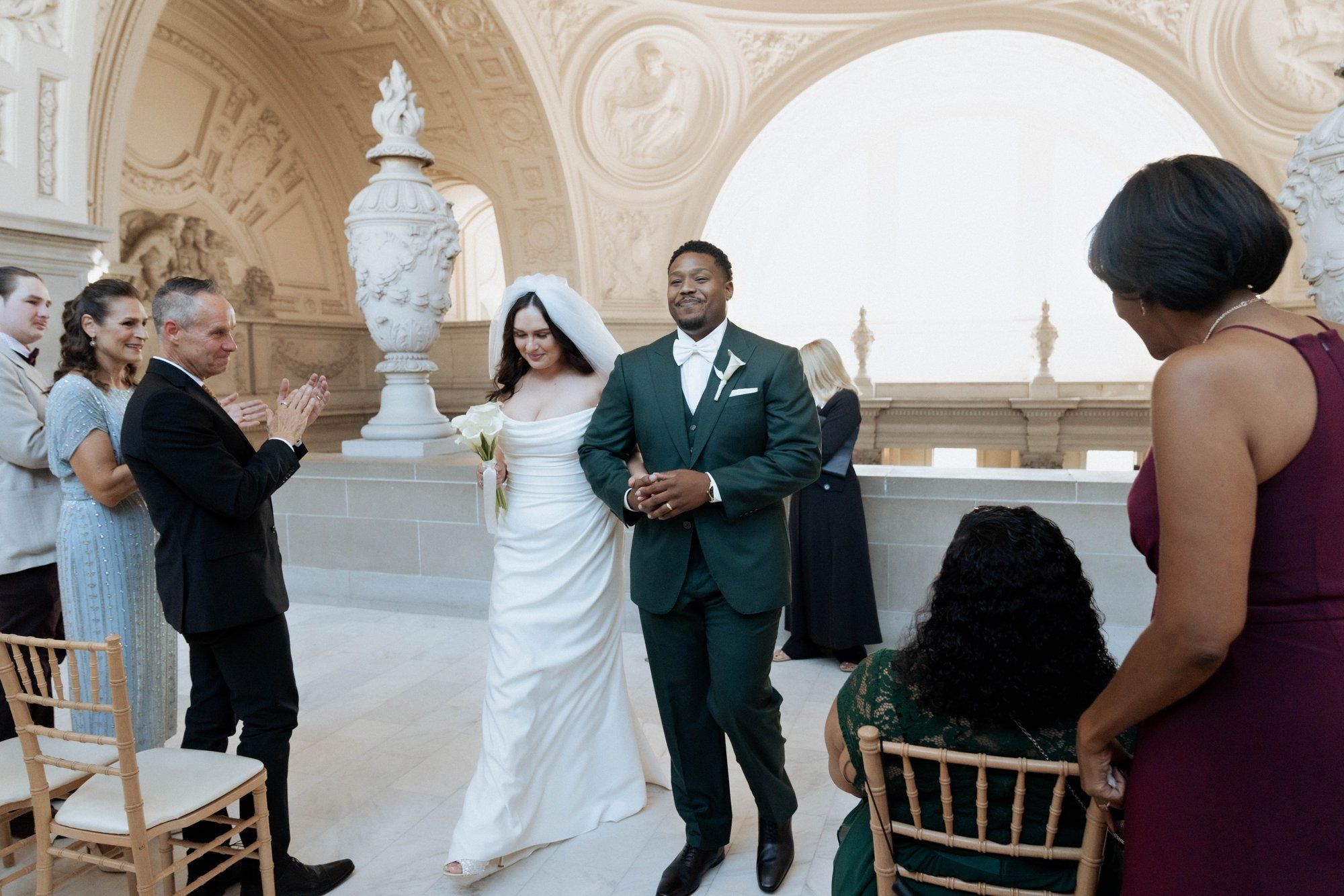 multicultural city hall elopement, Married Under the Dome, an Interracial SF City Hall Elopement