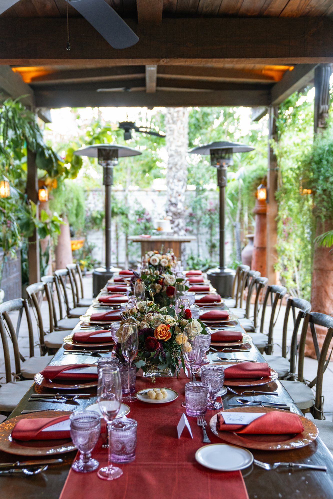 desert estate micro wedding at casa de monte vista, palm springs, Dinner, Dances, and the Long Table