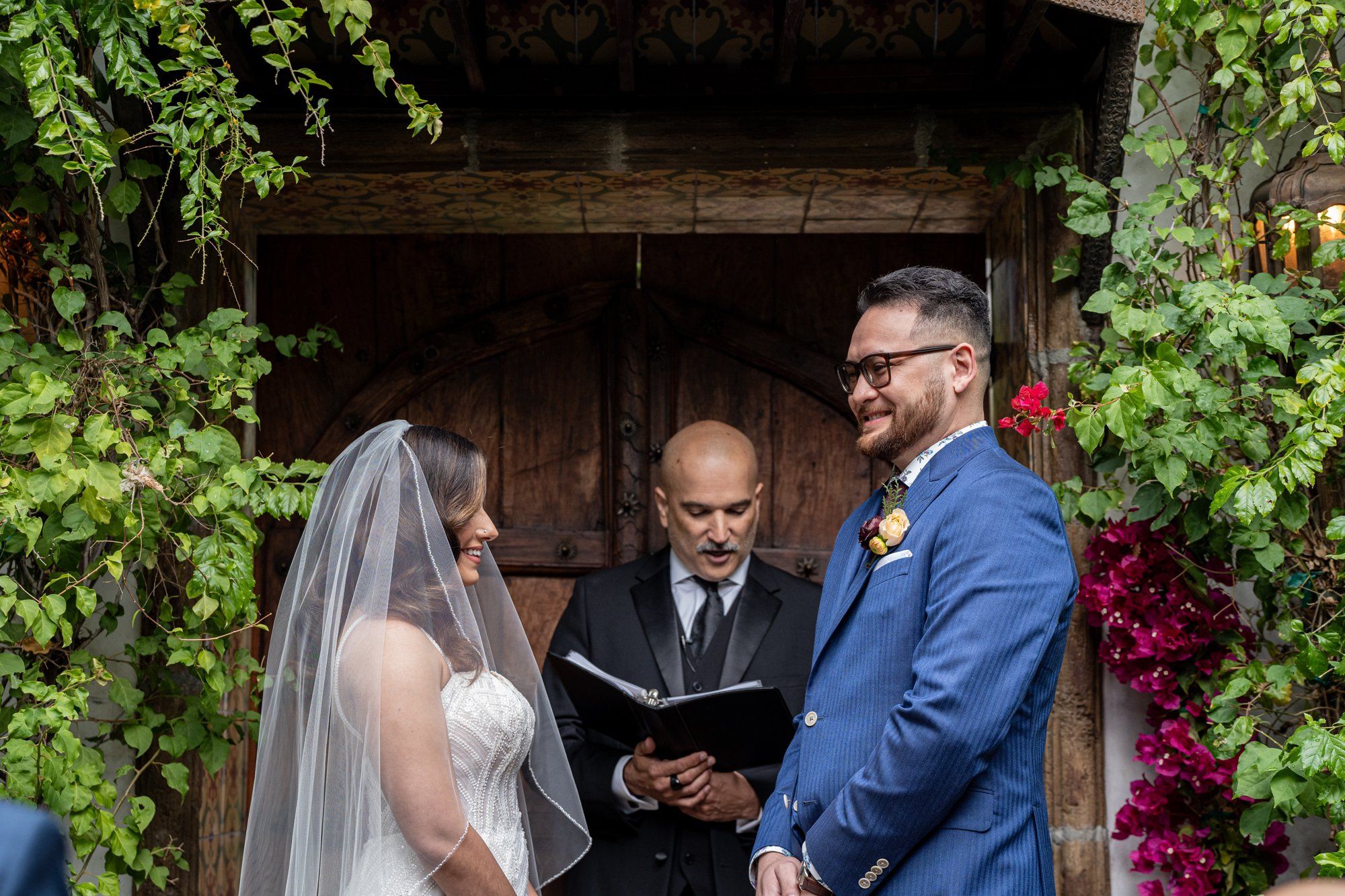 desert estate micro wedding at casa de monte vista, palm springs, Married in the Casa de Monte Vista Garden, a 20-Guest Palm Springs Estate Wedding
