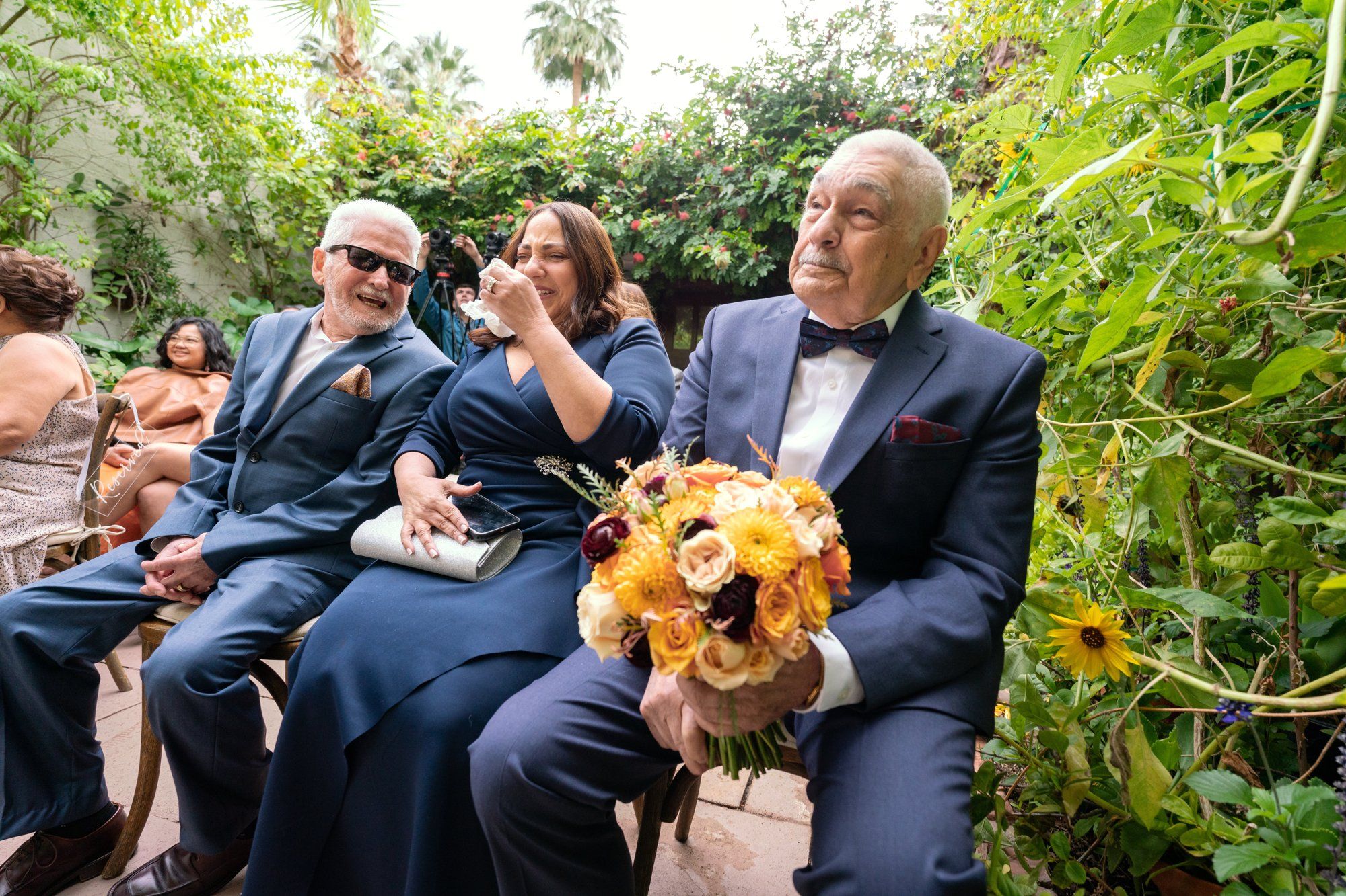 desert estate micro wedding at casa de monte vista, palm springs, Married in the Casa de Monte Vista Garden, a 20-Guest Palm Springs Estate Wedding
