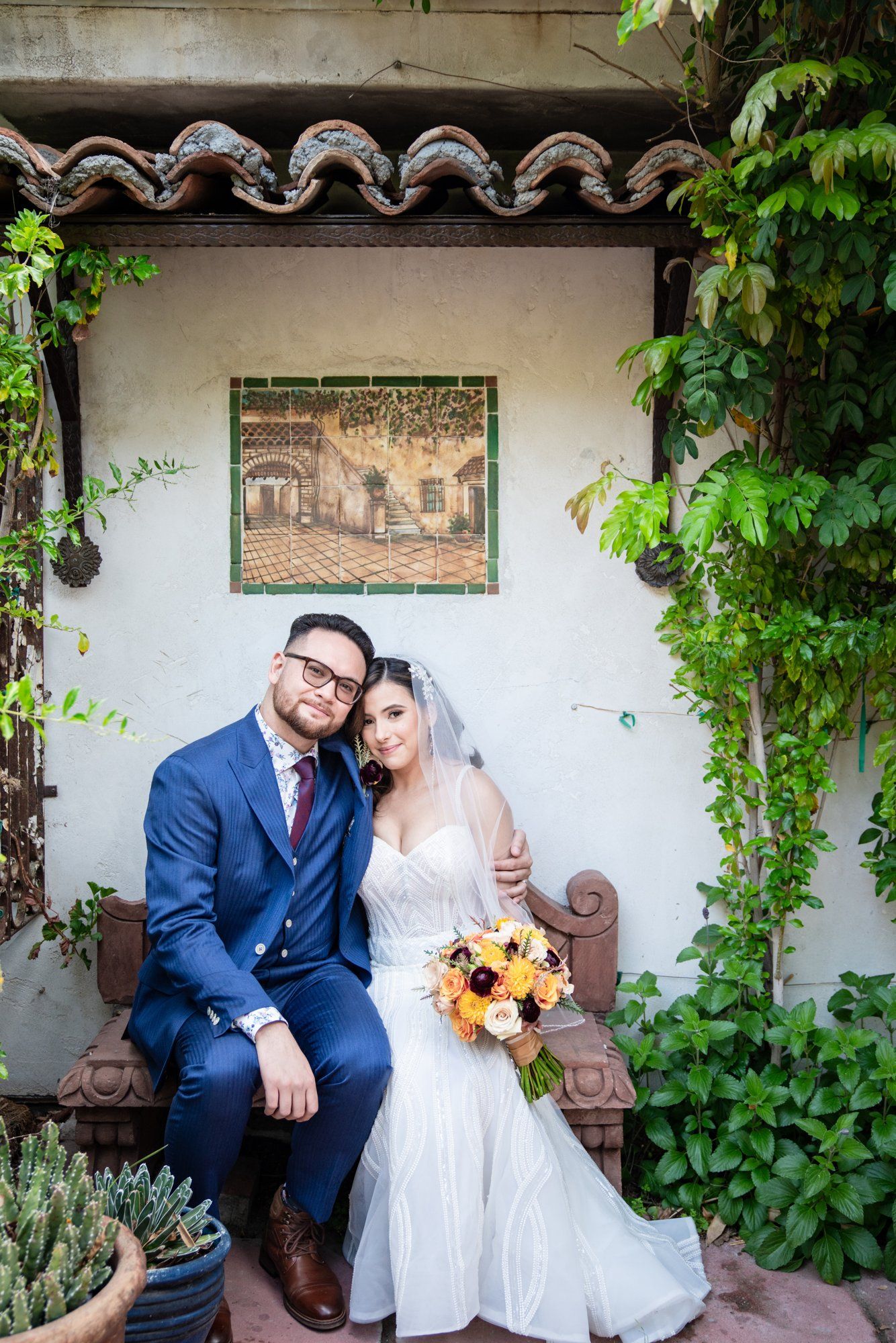 desert estate micro wedding at casa de monte vista, Portraits Around the Spanish Estate
