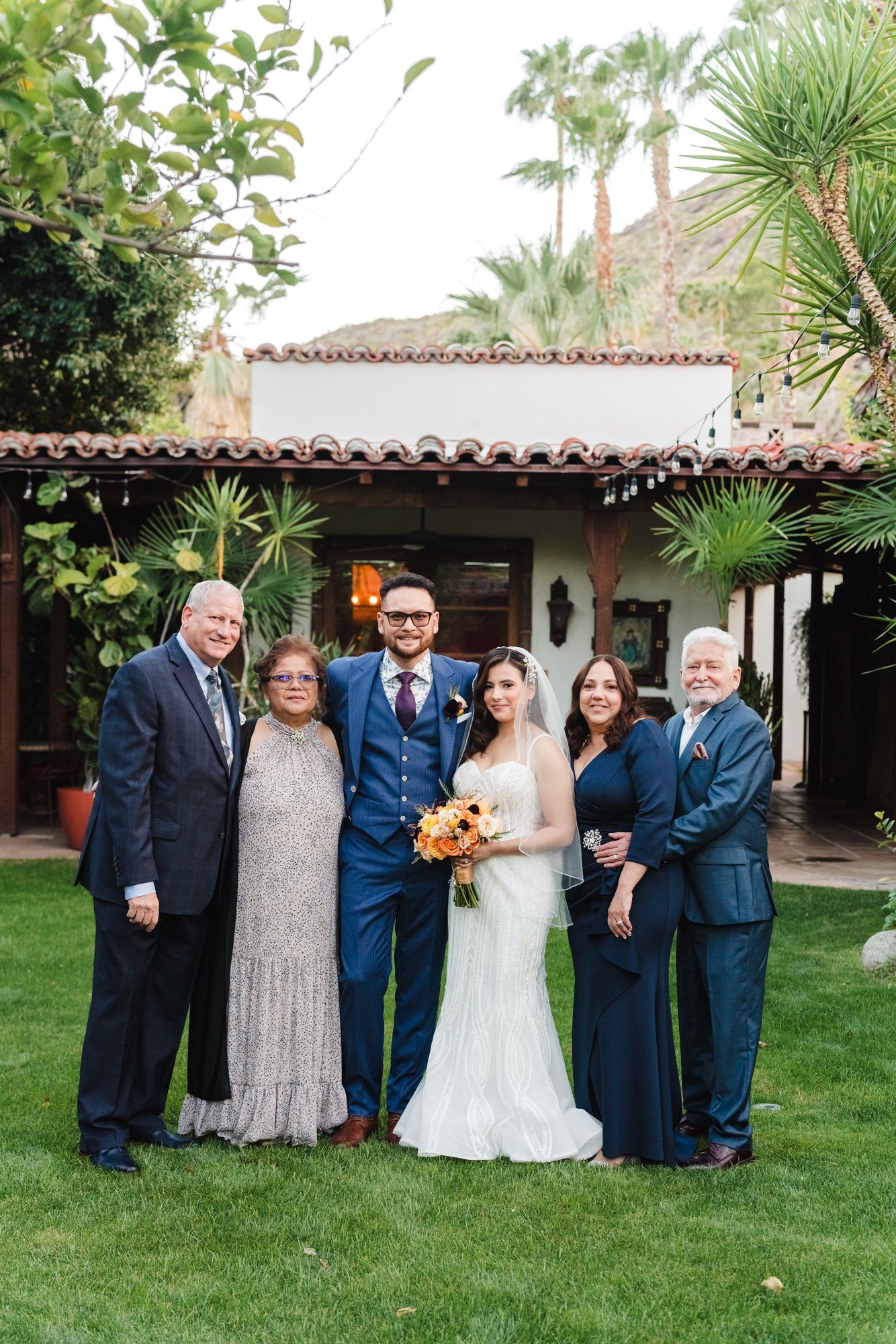 desert estate micro wedding at casa de monte vista, palm springs, Portraits Around the Estate at Dusk