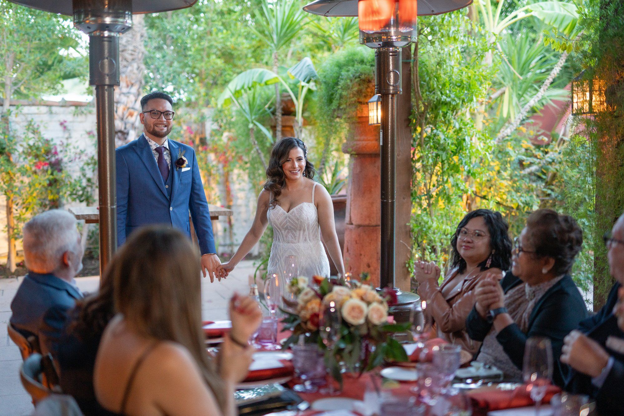desert estate micro wedding at casa de monte vista, palm springs, Portraits Around the Estate at Dusk