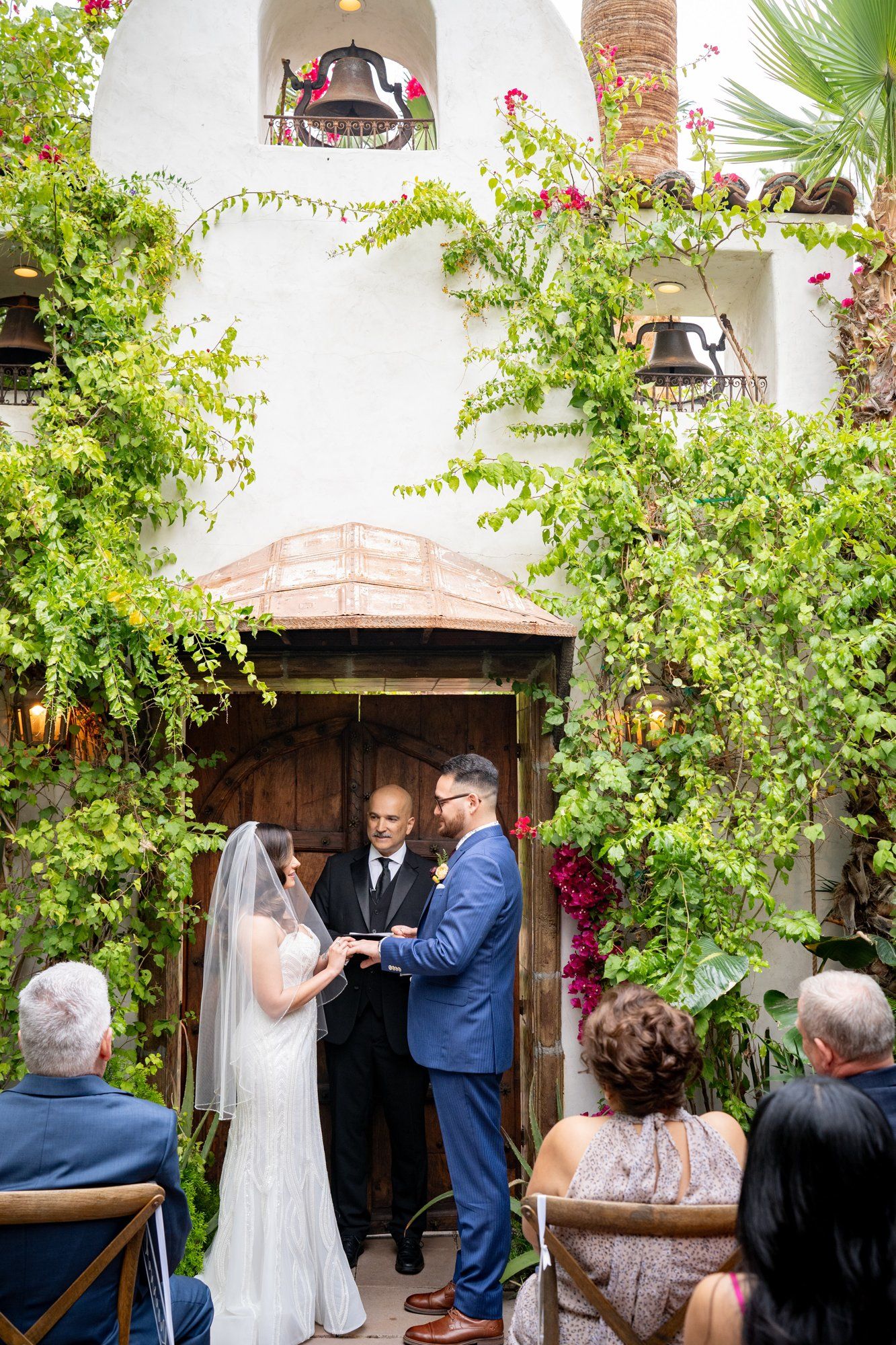 desert estate micro wedding at casa de monte vista, Married in the Casa de Monte Vista Garden