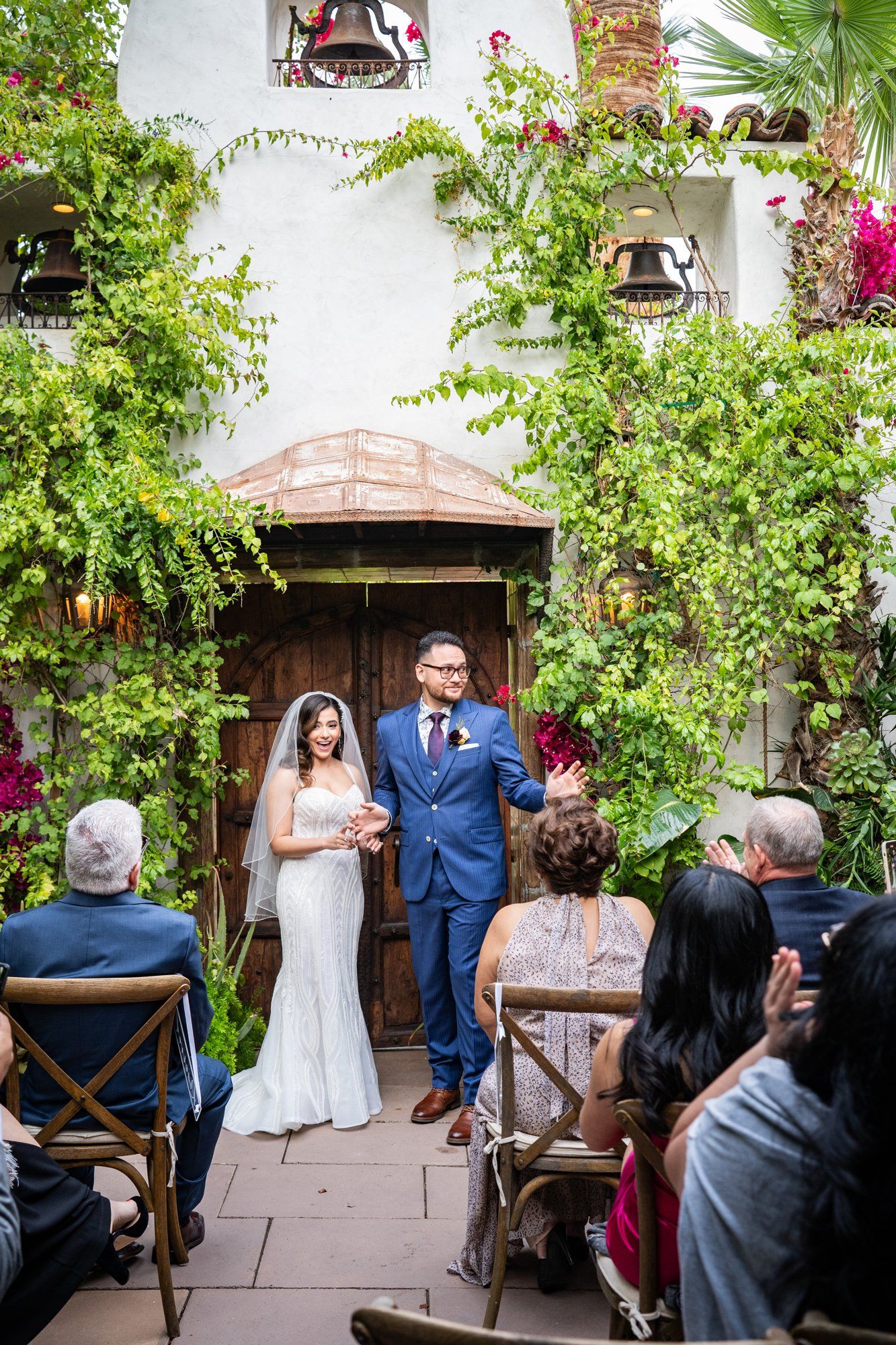 desert estate micro wedding at casa de monte vista, Married in the Casa de Monte Vista Garden