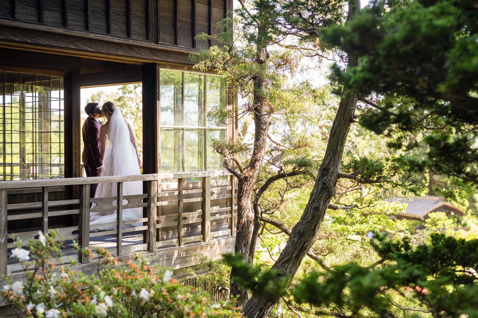 full day in a Japanese garden at Hakone, Cake on the Deck Above the Hakone Gardens
