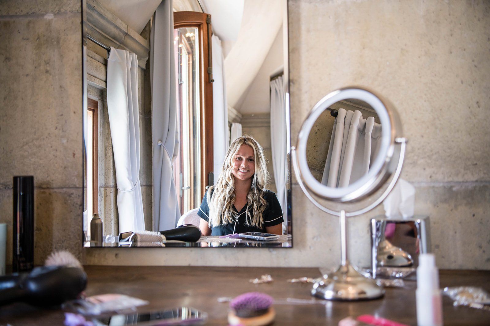château-airbnb micro wedding, sonoma, Getting Ready at the Château