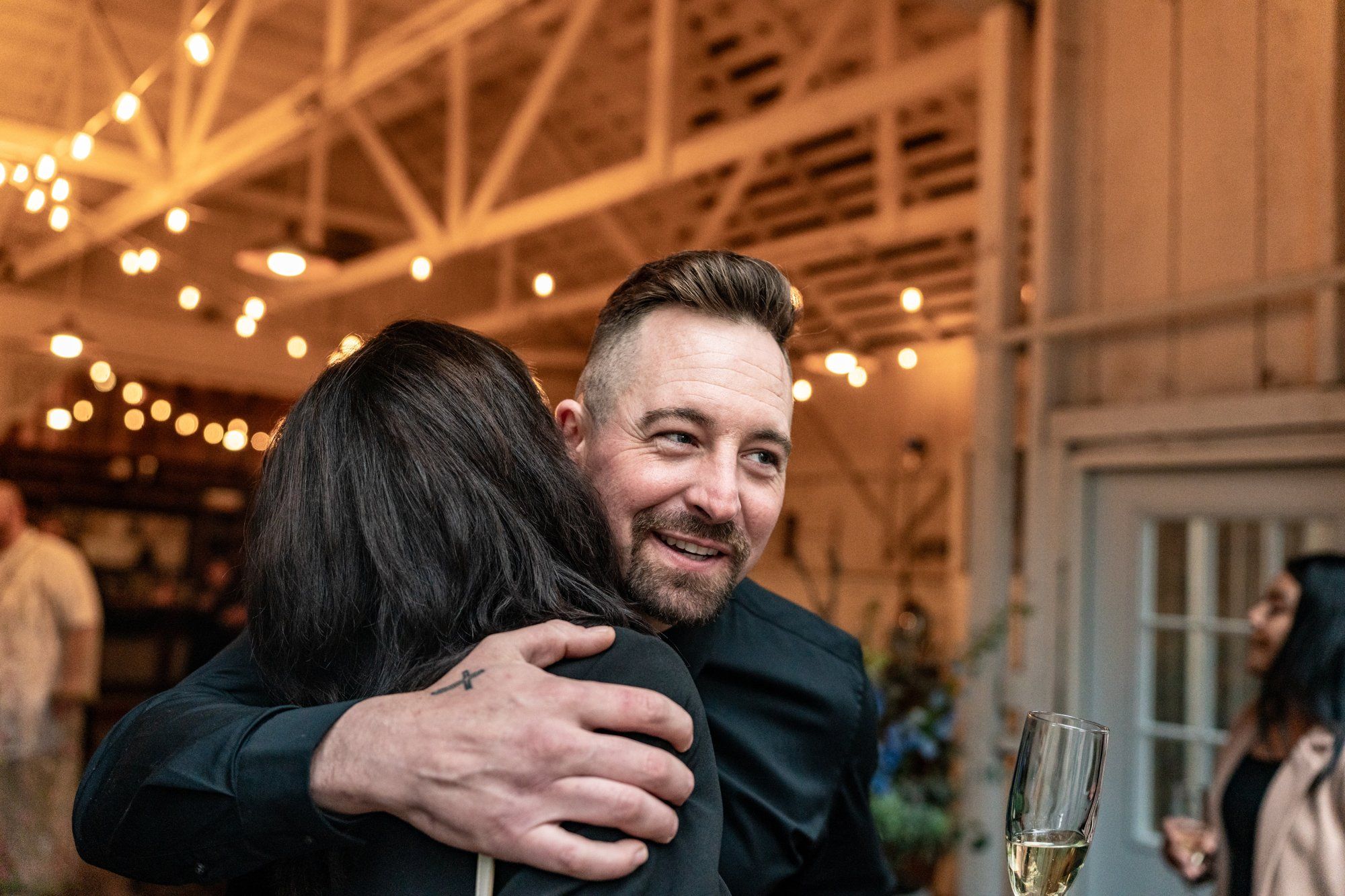 winter wedding at sand rock farm (january, 50 guests), A Winter Barn Wedding Reception in Aptos