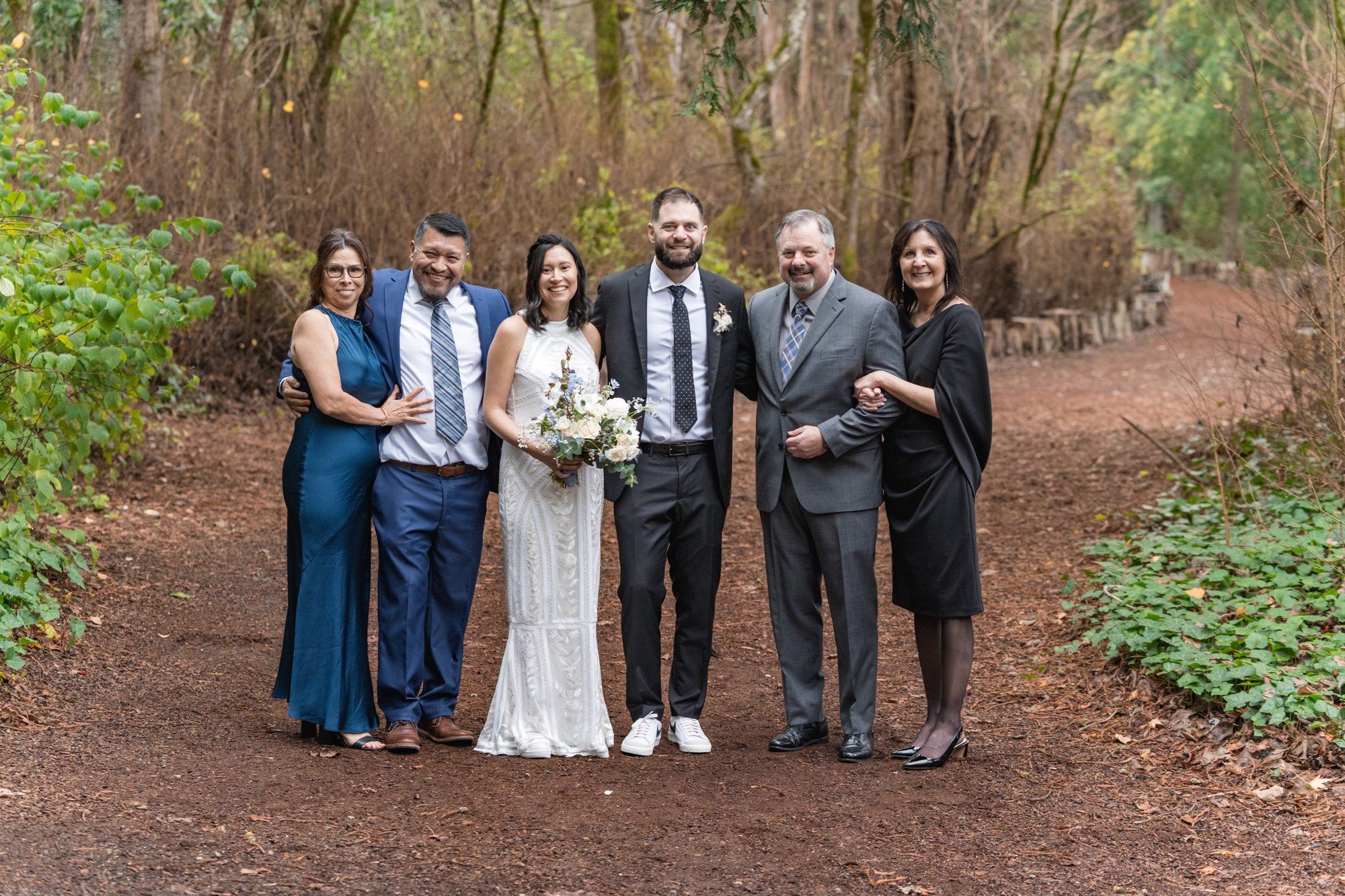 A foggy-January winter wedding at Sand Rock Farm, Portraits Among the Winter Redwoods