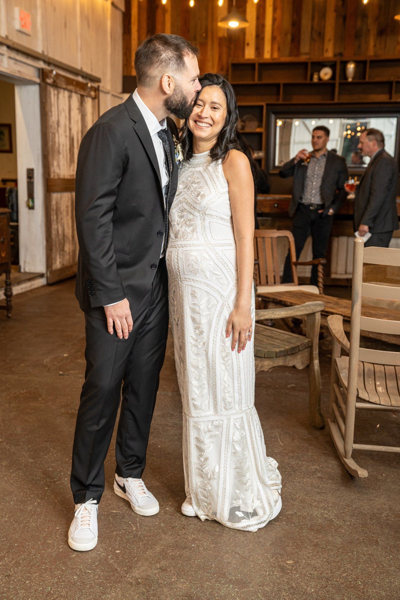 winter wedding at sand rock farm (january, 50 guests), Family Among the Redwoods