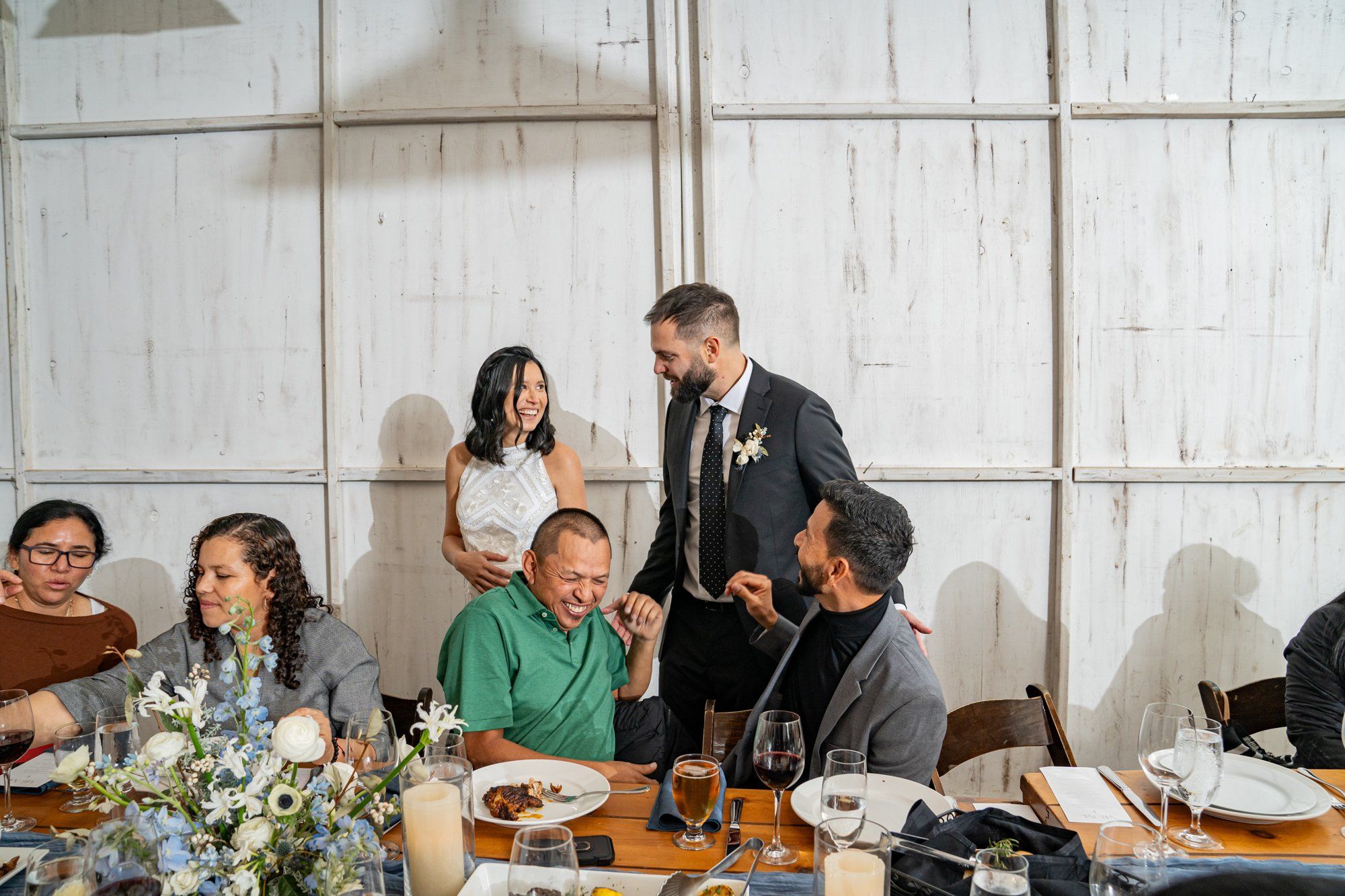 winter wedding at sand rock farm (january, 50 guests), Family Among the Redwoods