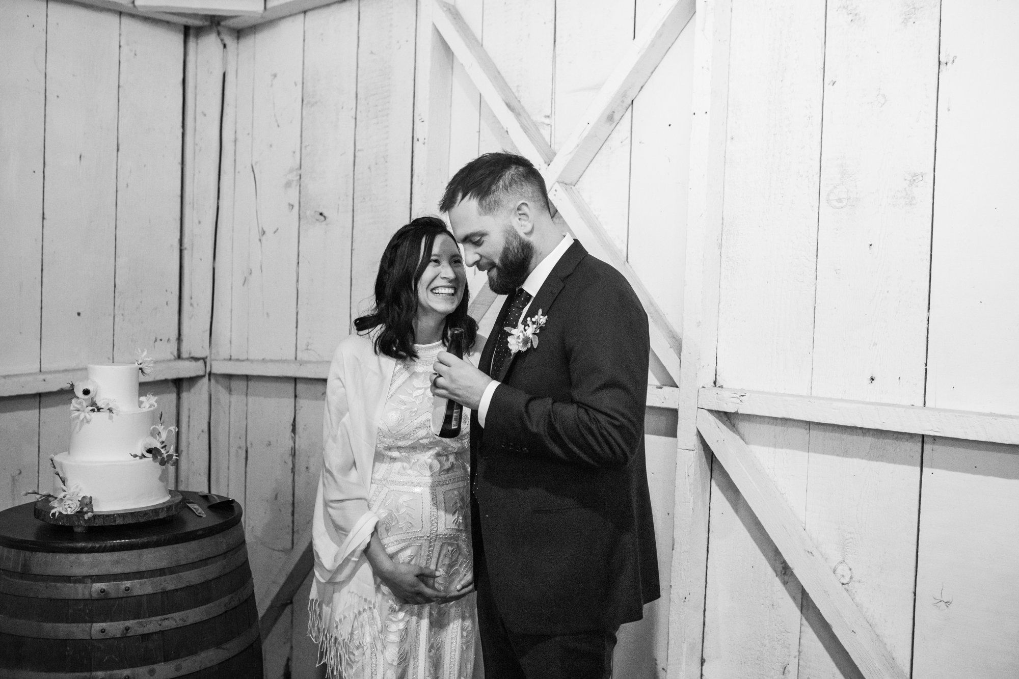 winter wedding at sand rock farm (january, 50 guests), A Winter Barn Wedding Reception in Aptos