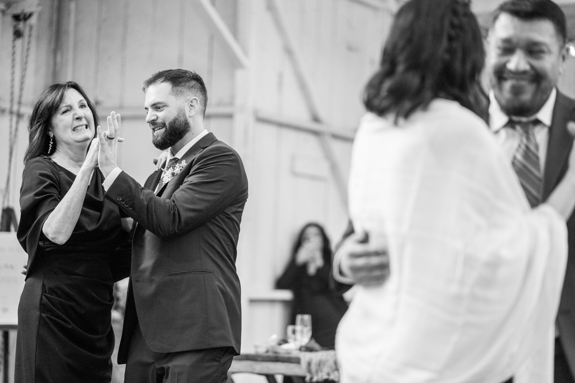 winter wedding at sand rock farm (january, 50 guests), Family Among the Redwoods