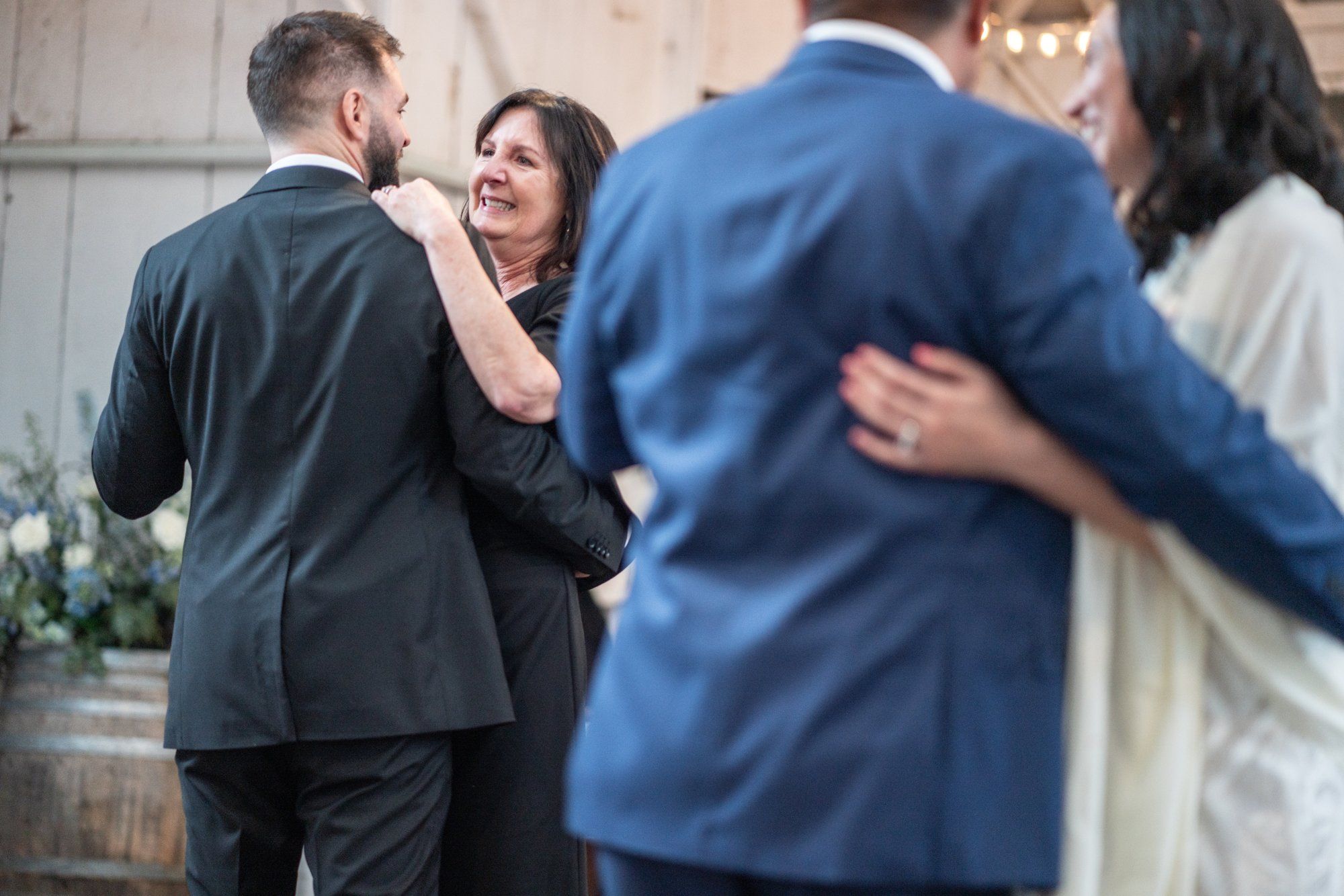 winter wedding at sand rock farm (january, 50 guests), Family Among the Redwoods