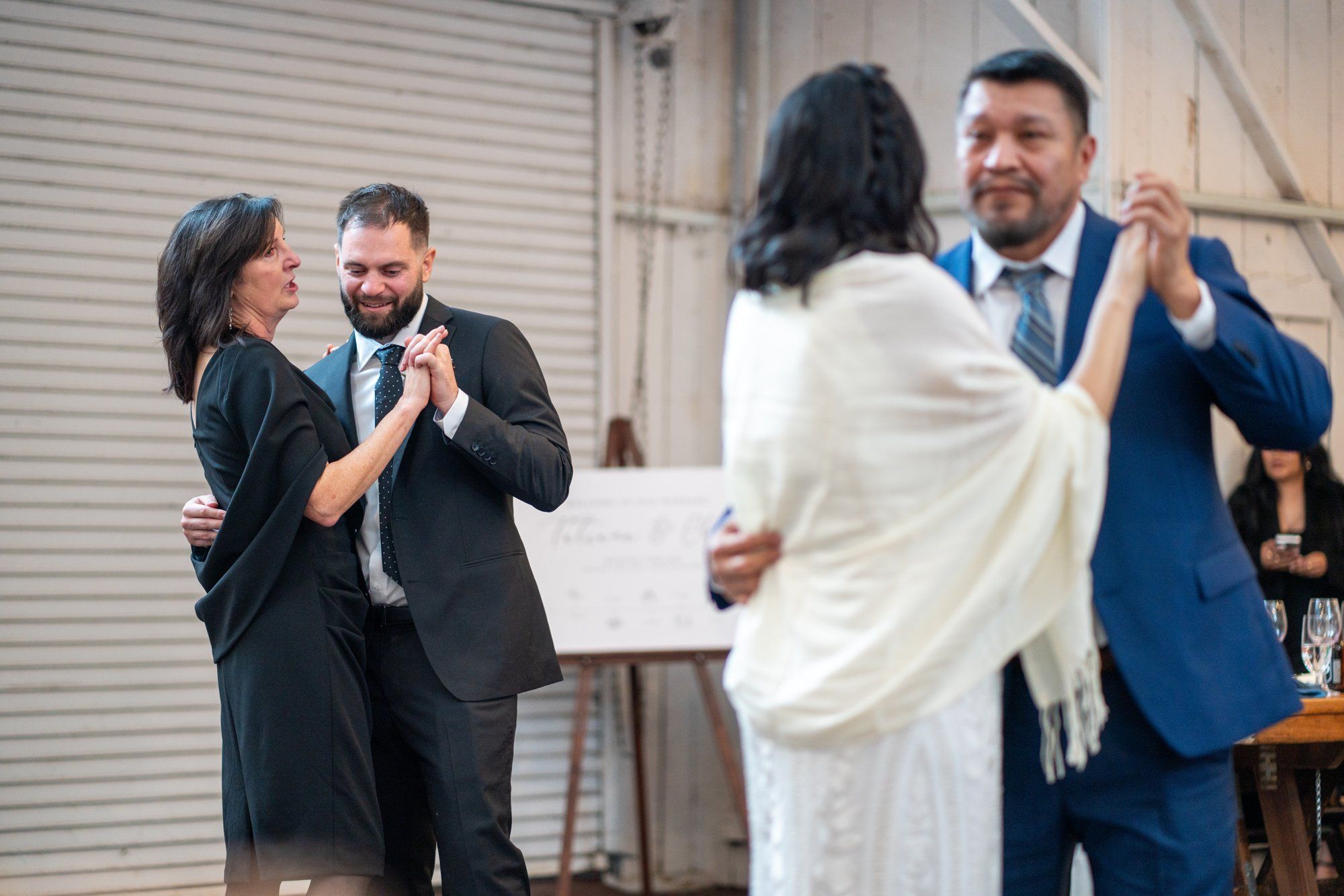 winter wedding at sand rock farm (january, 50 guests), Family Among the Redwoods