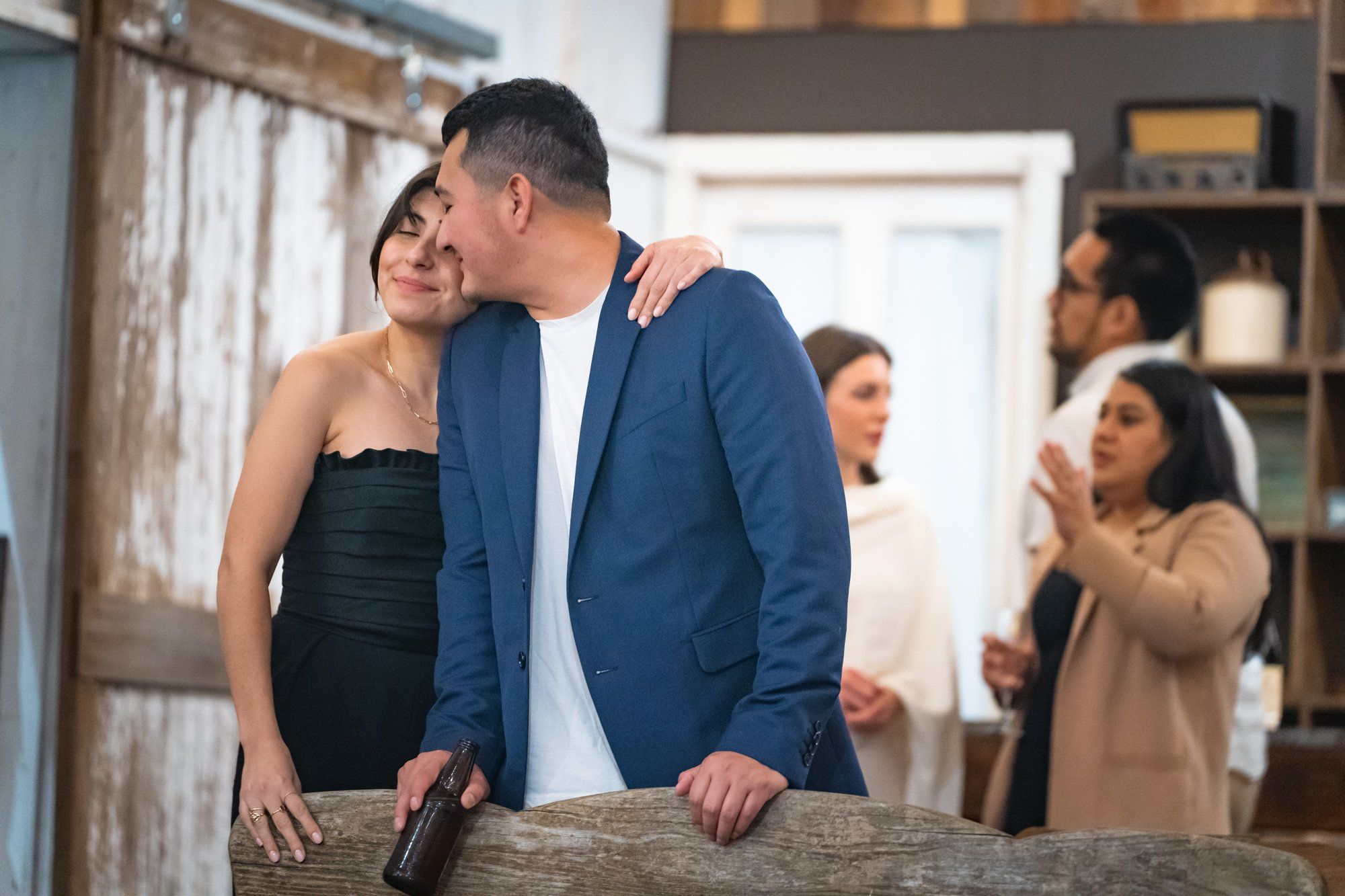 winter wedding at sand rock farm (january, 50 guests), A Winter Barn Wedding Reception in Aptos