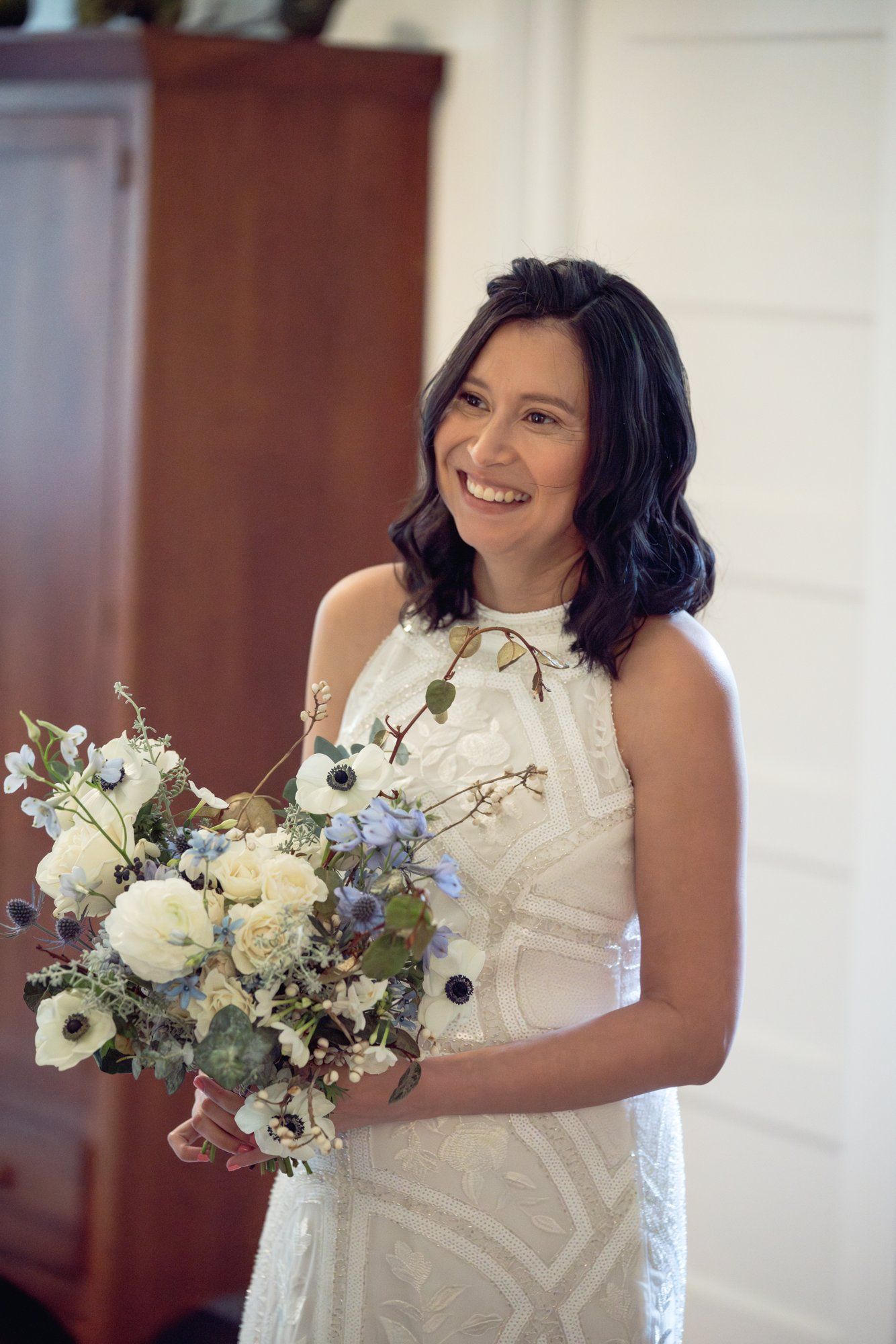 winter wedding at sand rock farm (january, 50 guests), Family Among the Redwoods