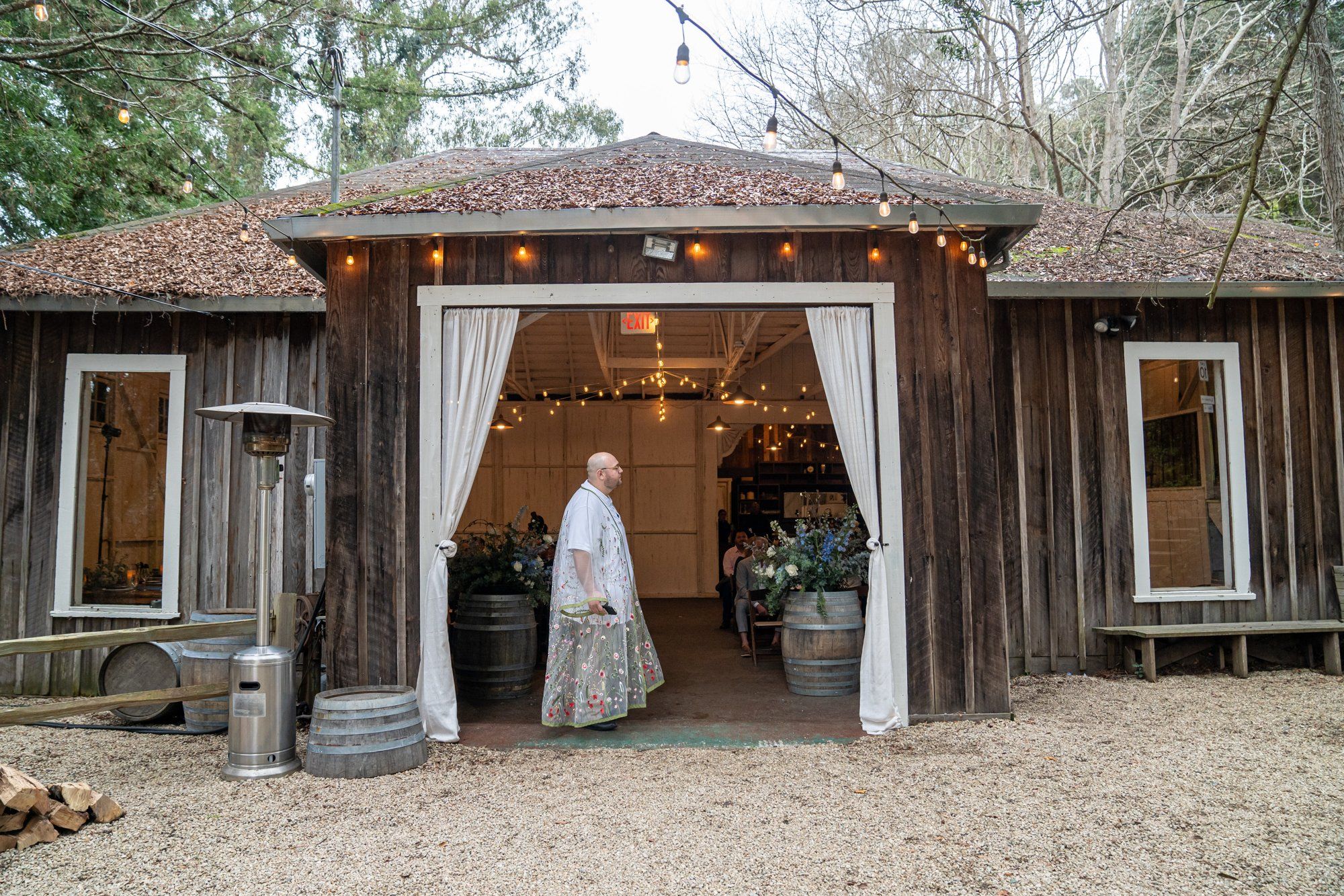 A foggy-January winter wedding at Sand Rock Farm, A Winter Barn Reception in Aptos