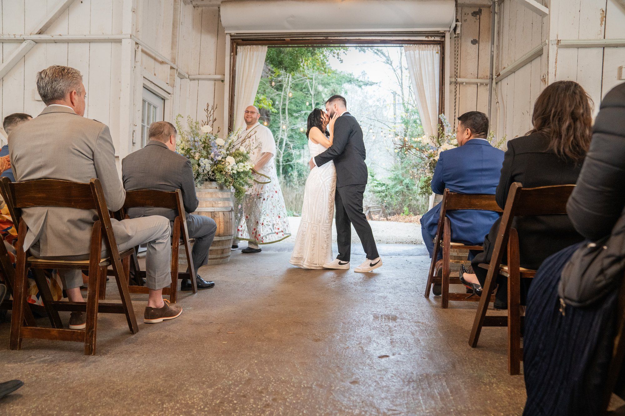 A foggy-January winter wedding at Sand Rock Farm, A Redwood Ceremony at Sand Rock Farm, Aptos