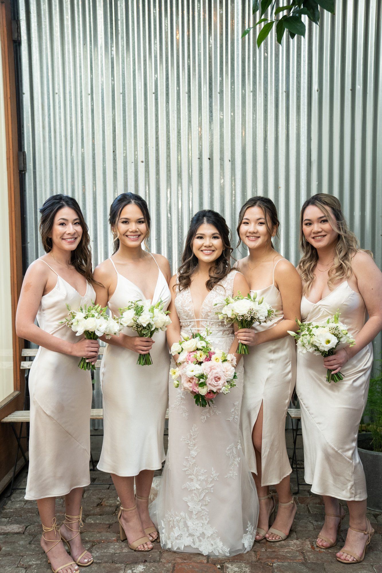 industrial-cafe micro wedding at stable cafe, sf, Portraits on the Garden Patio