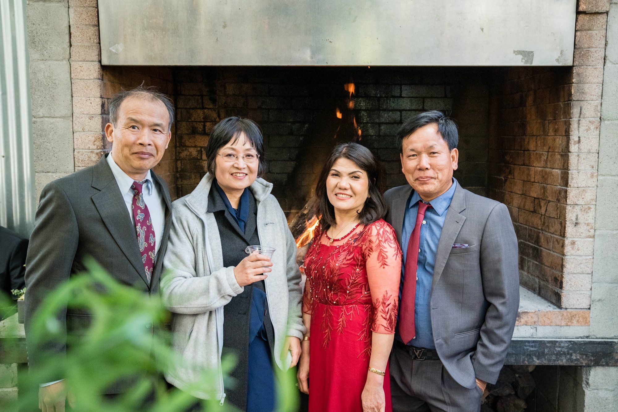 industrial-cafe micro wedding at stable cafe, sf, Portraits on the Garden Patio