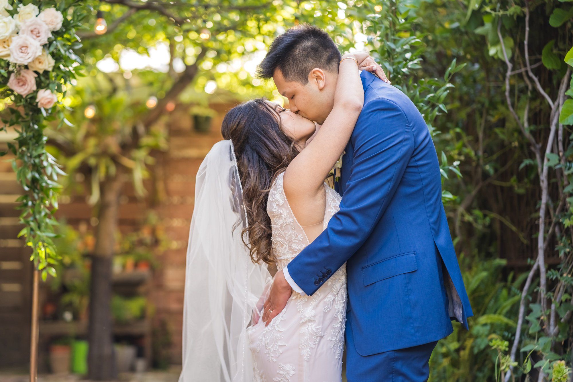 industrial-cafe micro wedding at Stable Cafe, Portraits Around the Café and Garden Patio