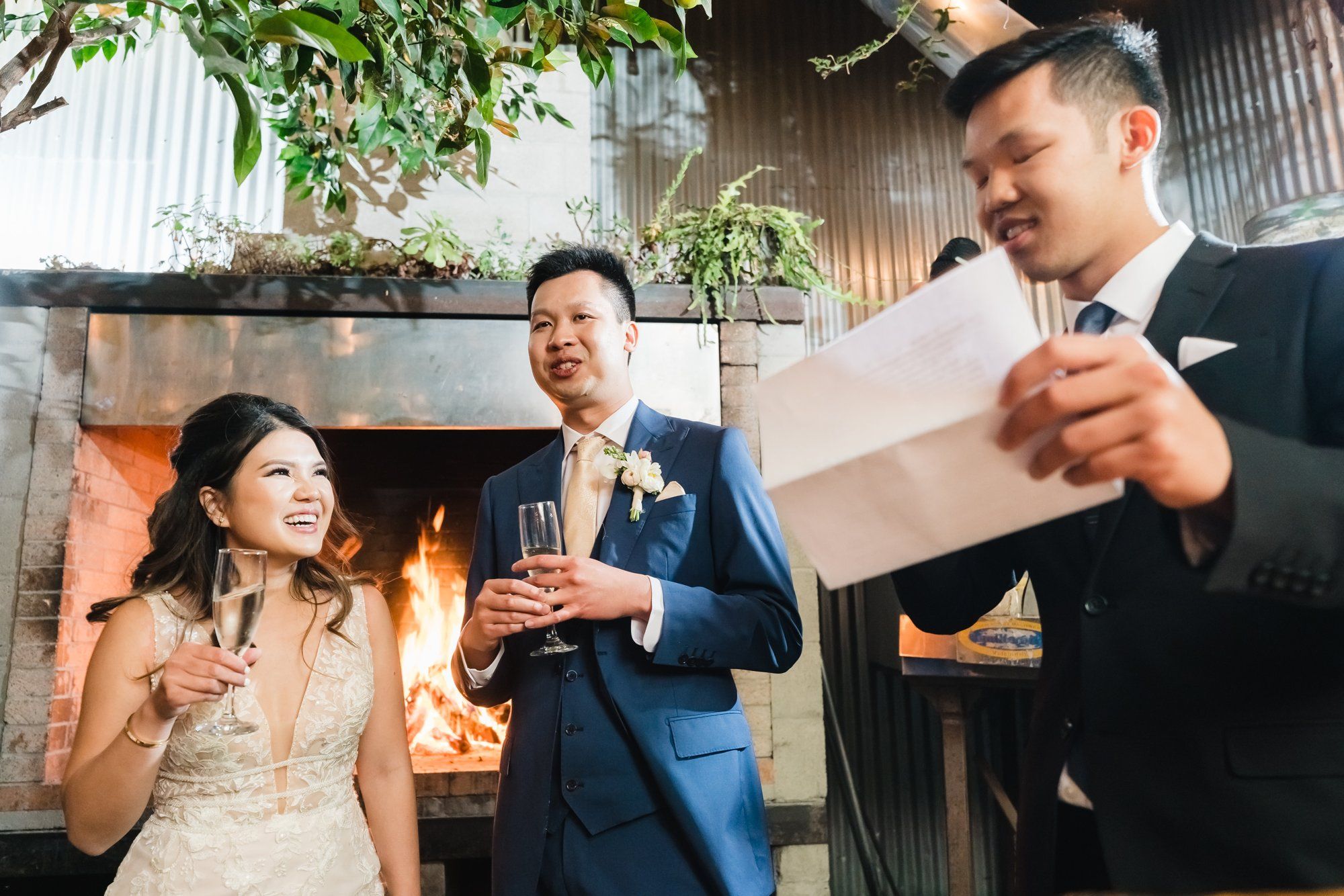 industrial-cafe micro wedding at Stable Cafe, Portraits Around the Café and Garden Patio