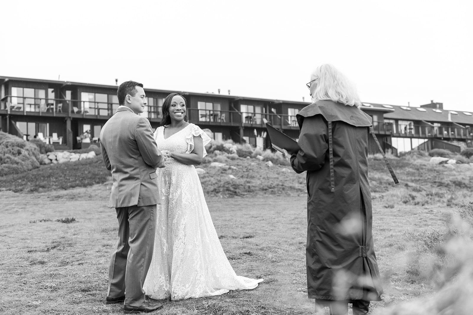 two-person elopement at timber cove (with a city hall stop), City Hall, Then Vows on the Cliff