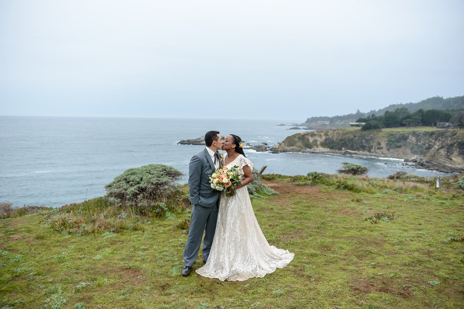 two-person elopement at timber cove (with a city hall stop), The Two of Them on the Sonoma Coast