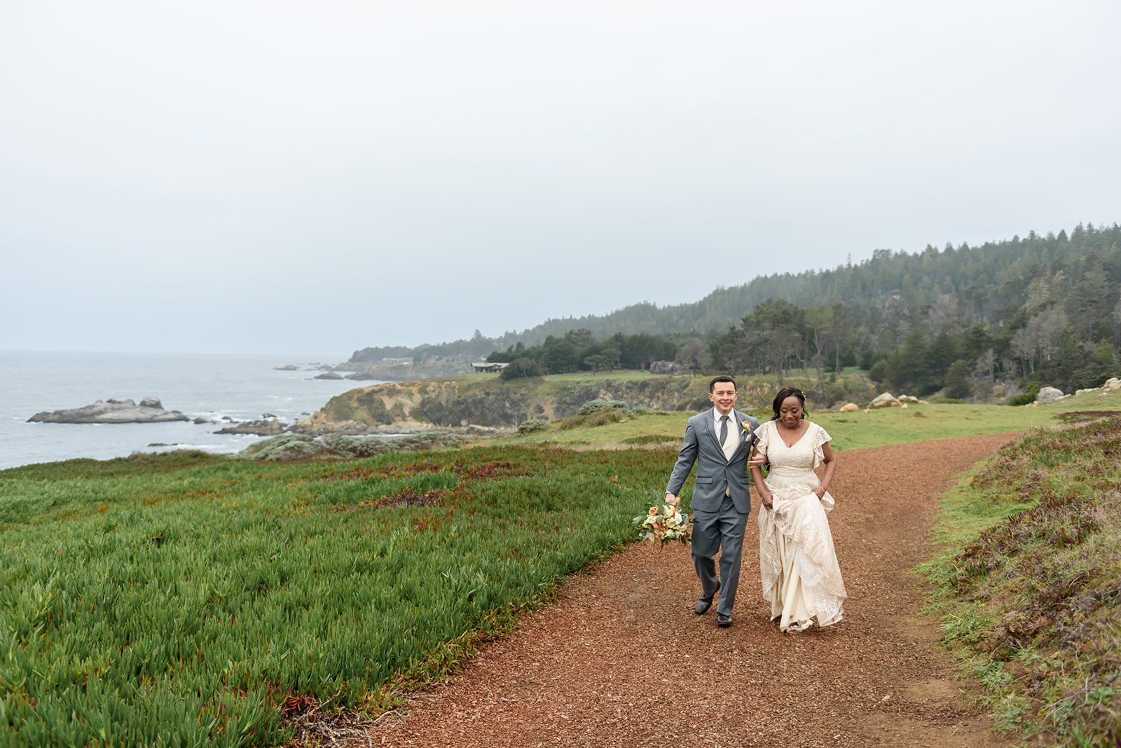 two-person elopement at timber cove (with a city hall stop), The Two of Them on the Sonoma Coast