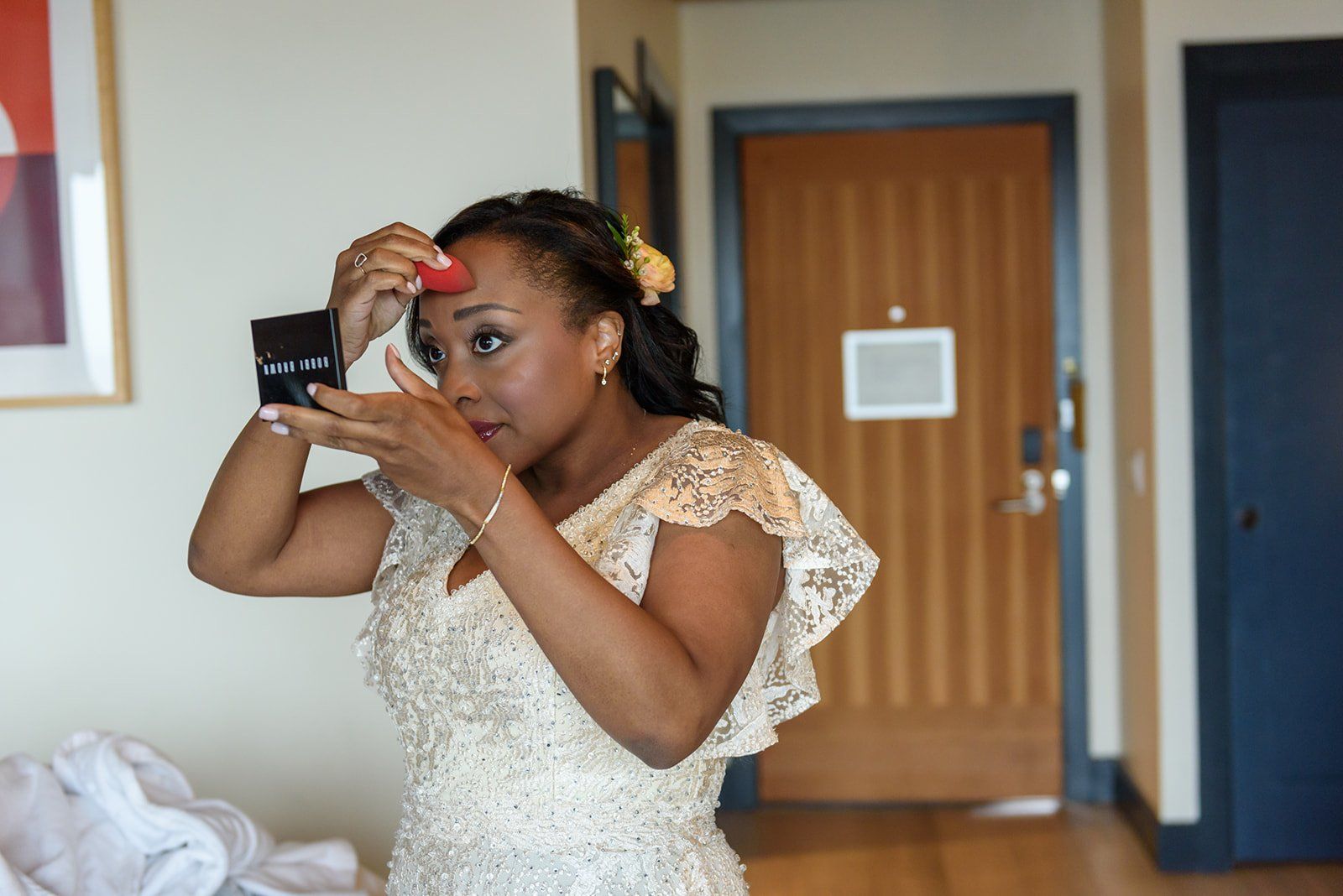 two-person elopement at timber cove (with a city hall stop), Getting Ready for a Two-Person Elopement
