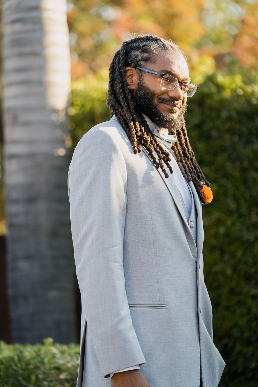 private-home elopement in antioch (arrived by limo), Getting Ready at Home