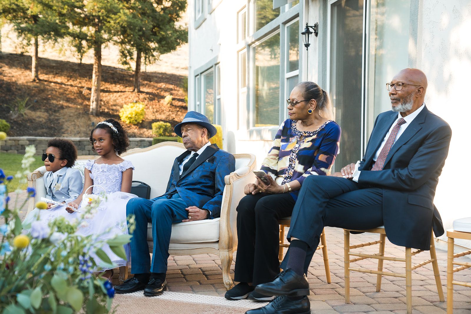 private-home elopement in antioch (arrived by limo), Getting Ready at Home