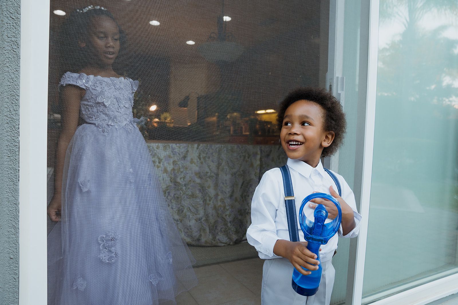 private-home elopement in antioch (arrived by limo), An Intimate Home Ceremony
