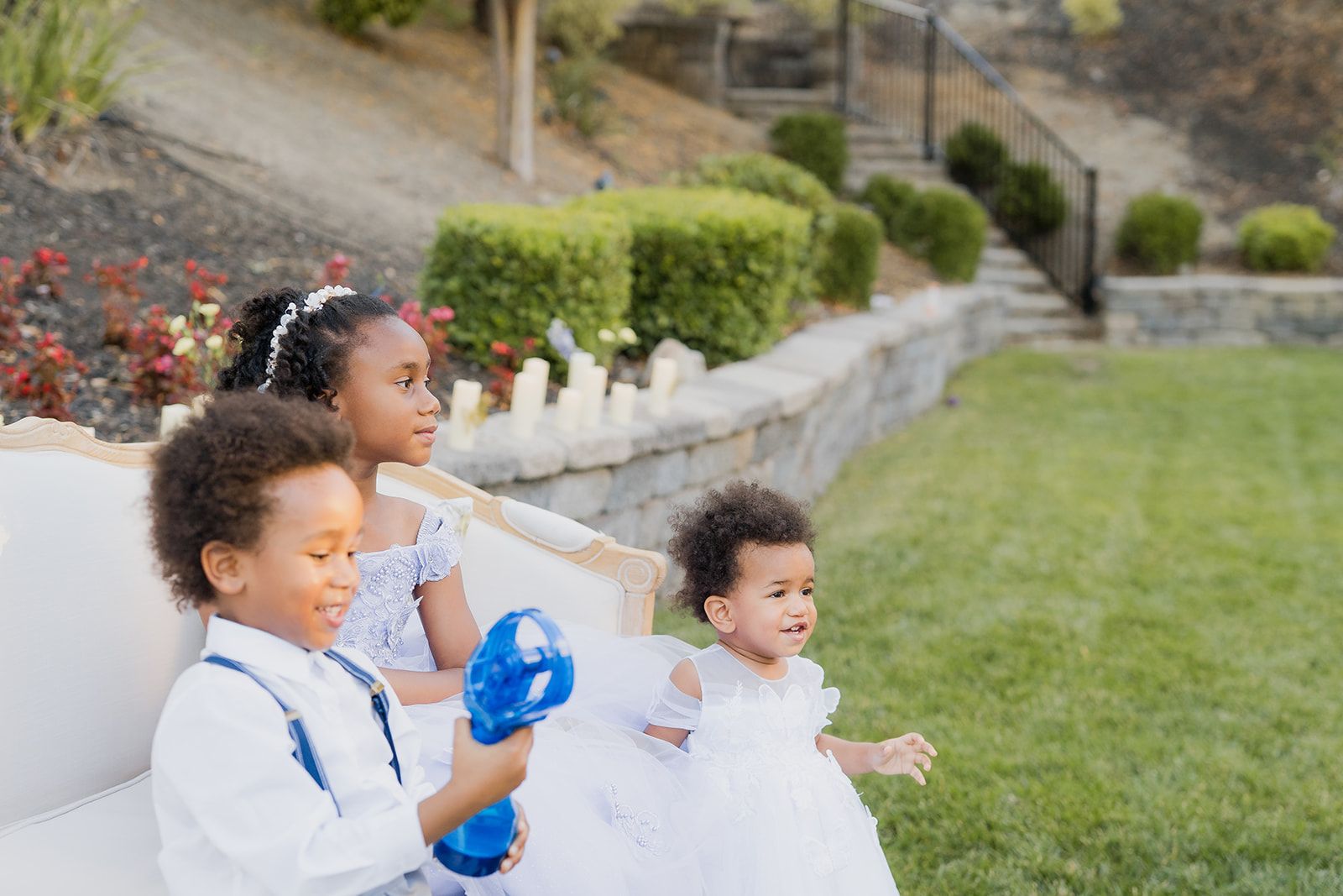 private-home elopement in antioch (arrived by limo), An Intimate Home Ceremony