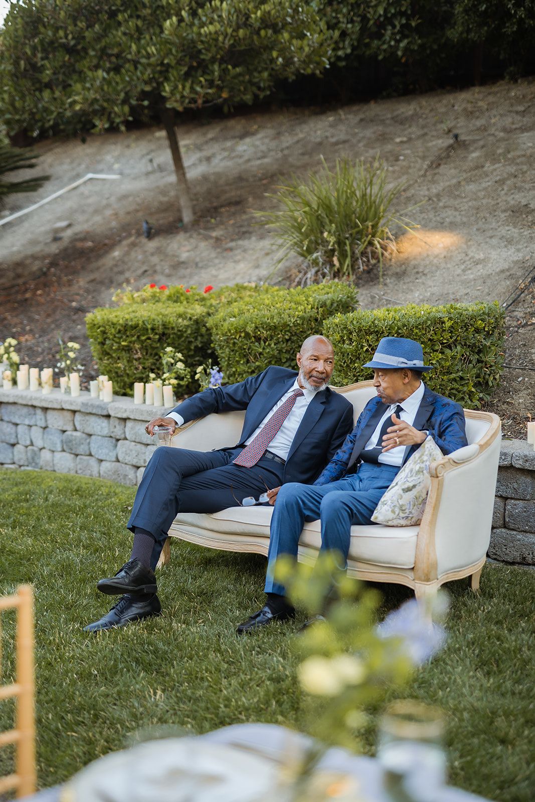 private-home elopement in antioch (arrived by limo), Family in the Backyard
