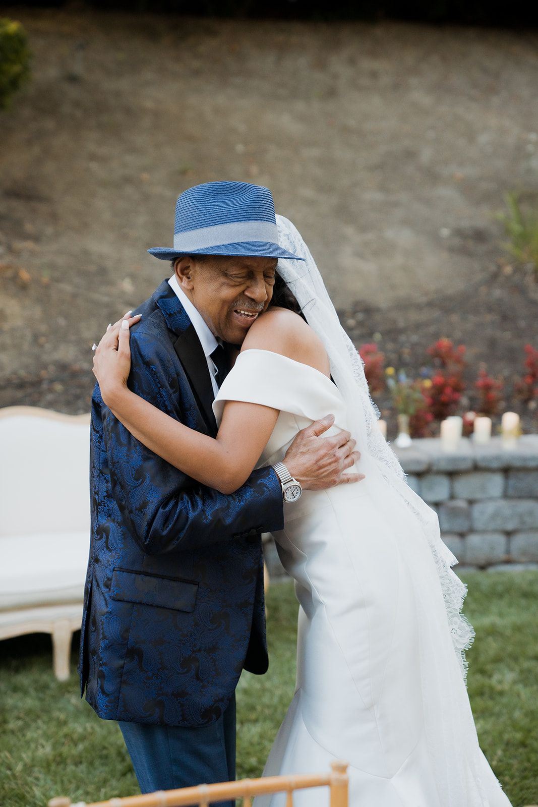 private-home elopement in antioch (arrived by limo), Dinner at Home, Then the Limo